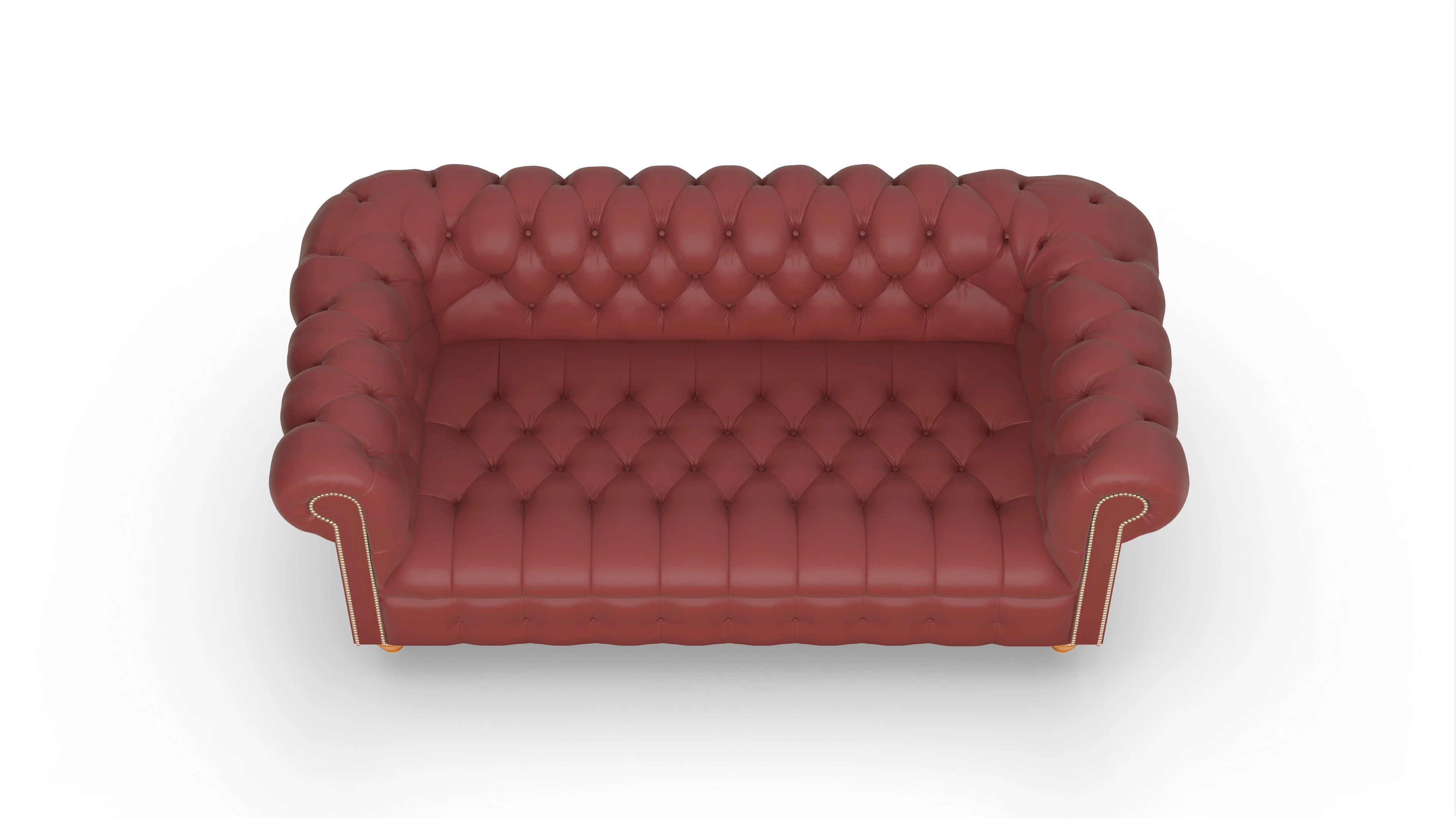 Ansicht des Produktes Liberty 3-Sitzer in Leder rot