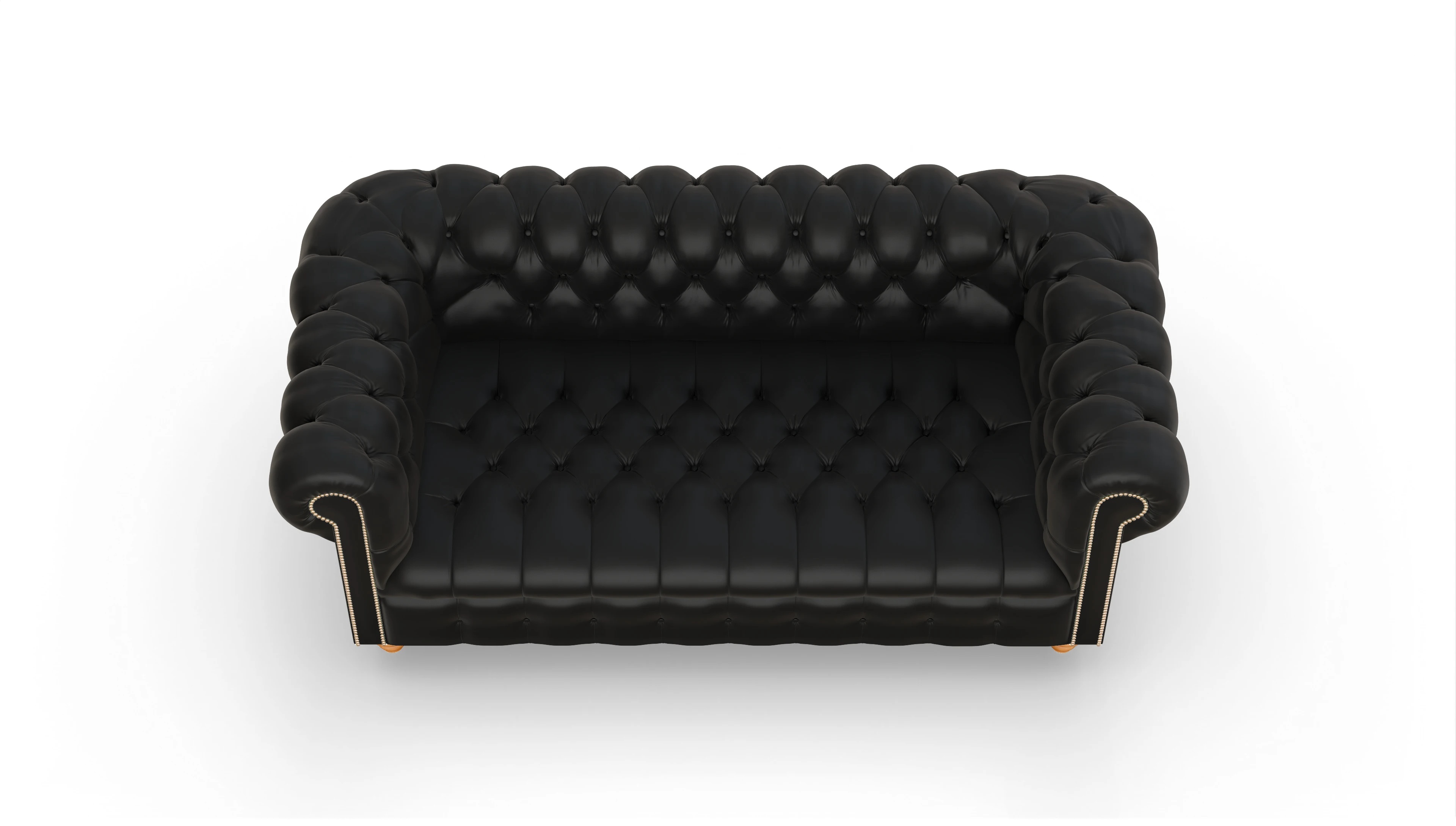 Ansicht des Produktes Liberty 3-Sitzer in Leder schwarz