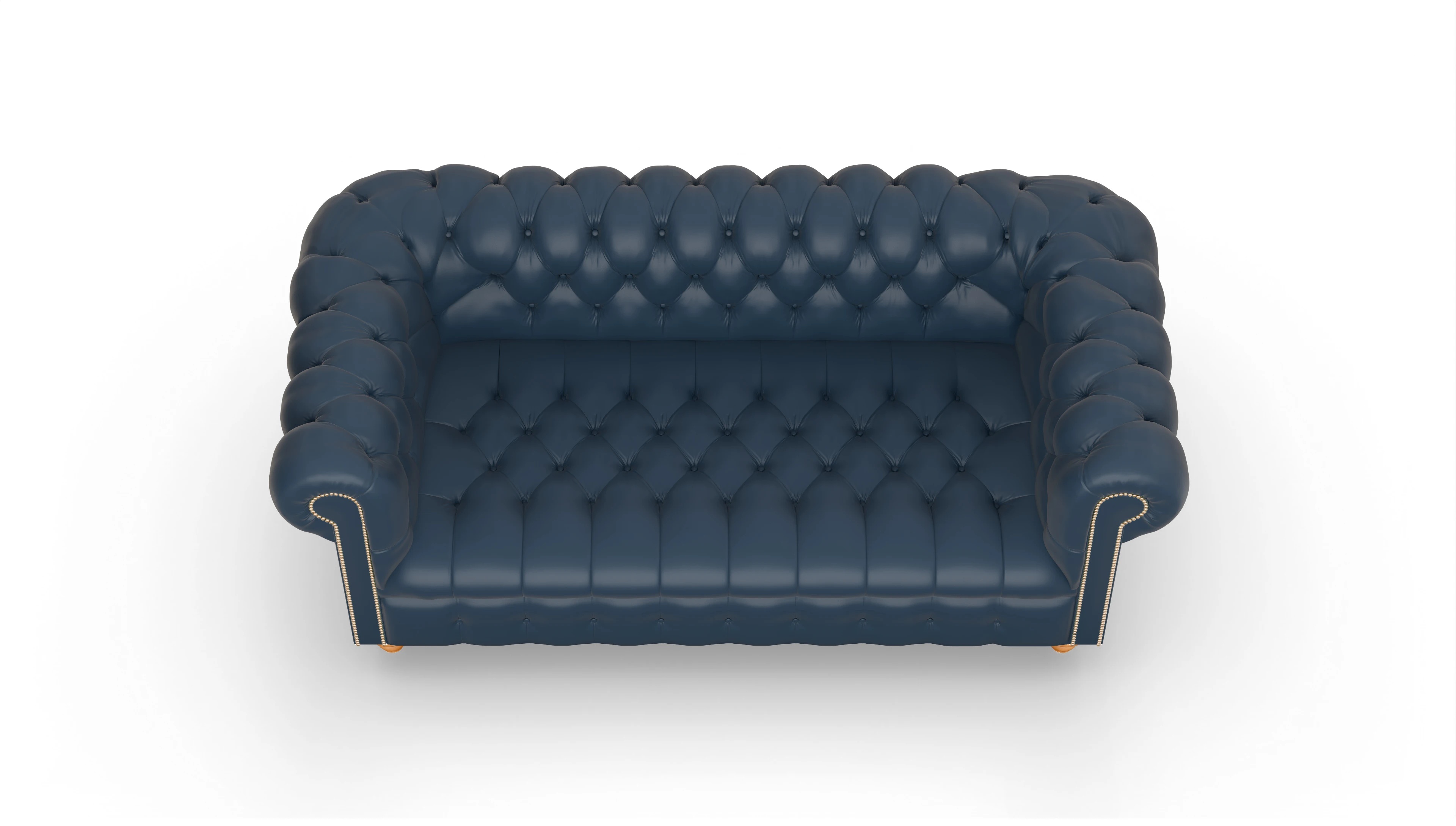Ansicht des Produktes Liberty 3-Sitzer in Leder blau