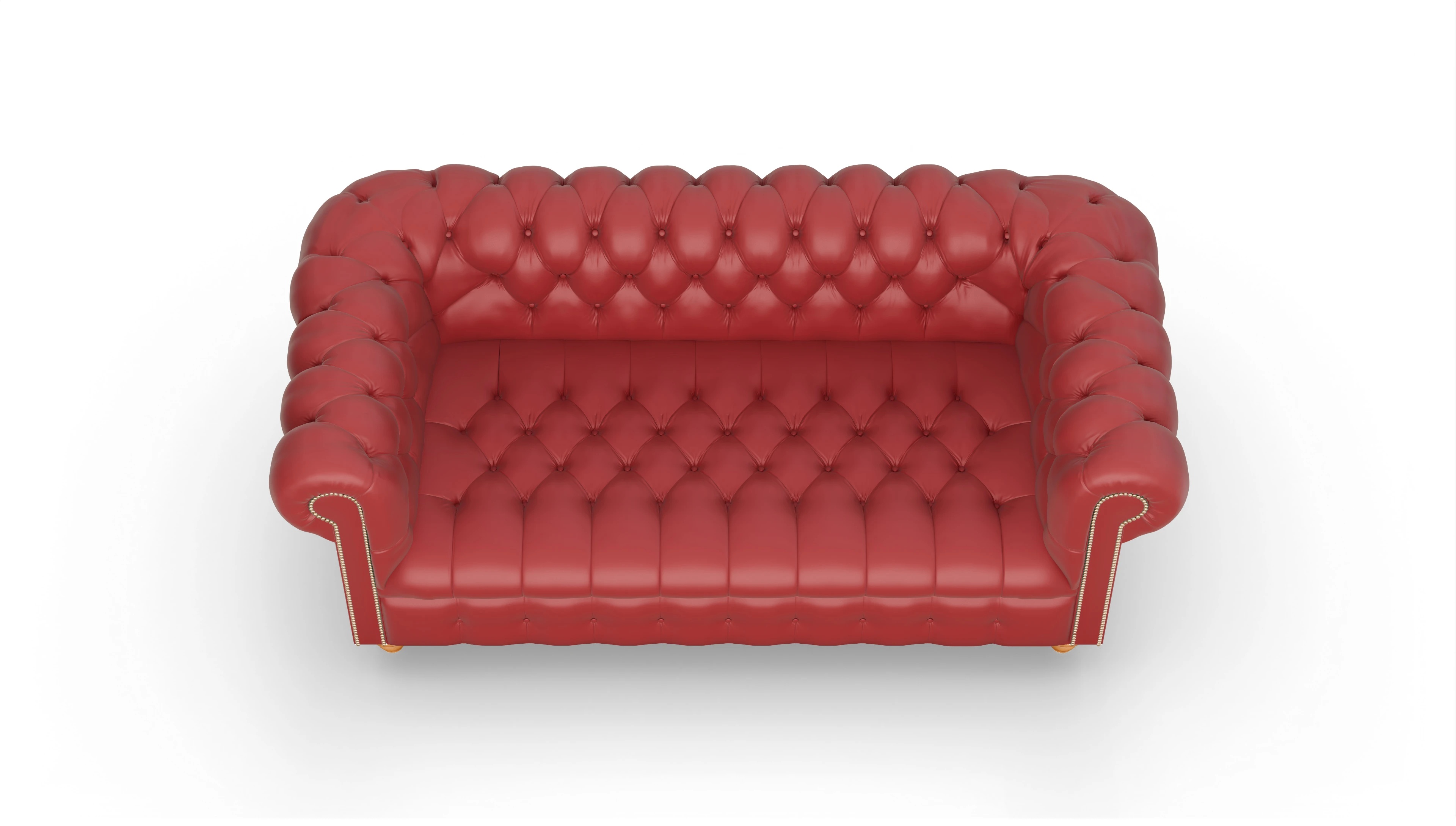 Ansicht des Produktes Liberty 3-Sitzer in Leder rot