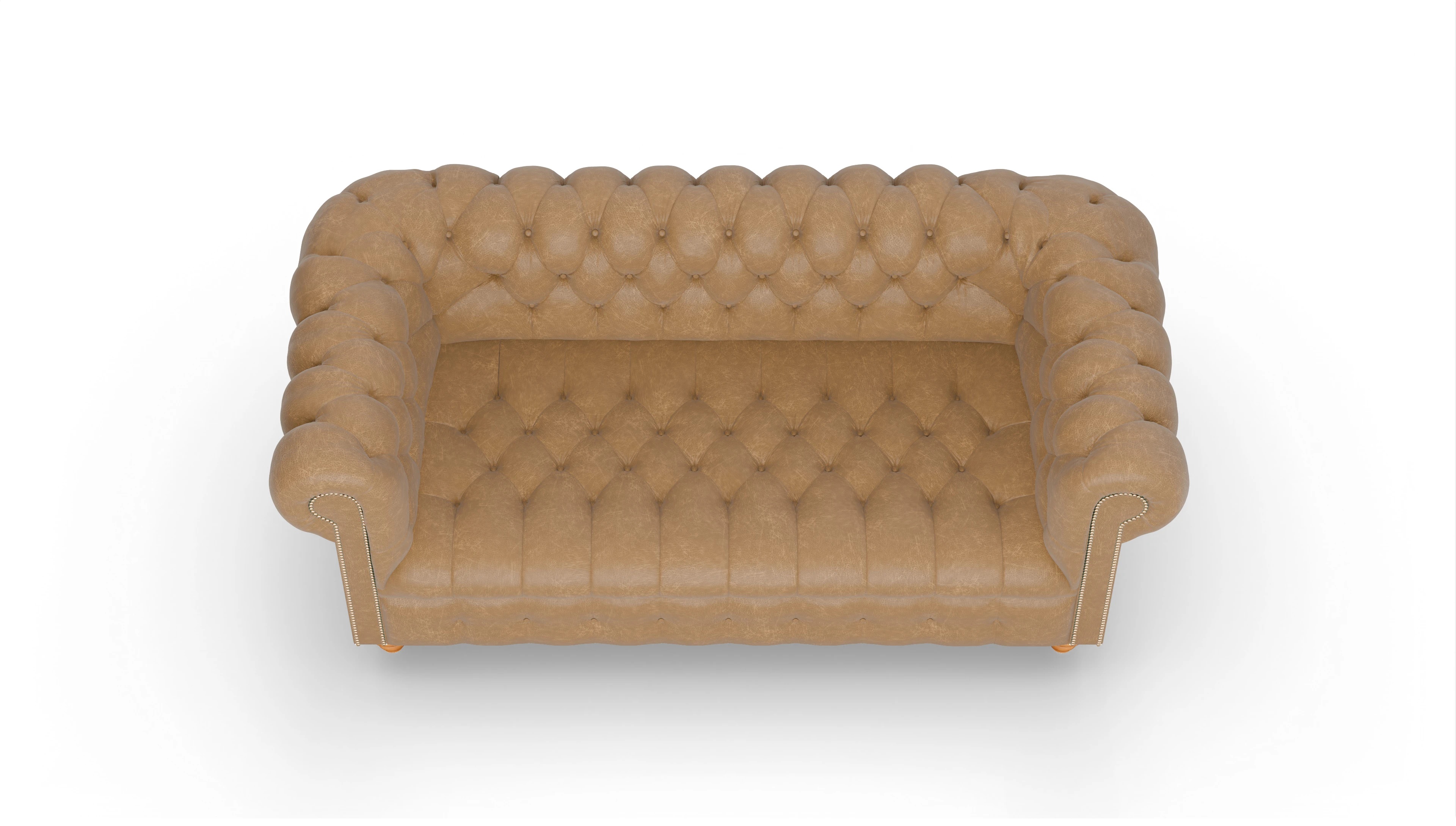 Ansicht des Produktes Liberty 3-Sitzer in Leder beige