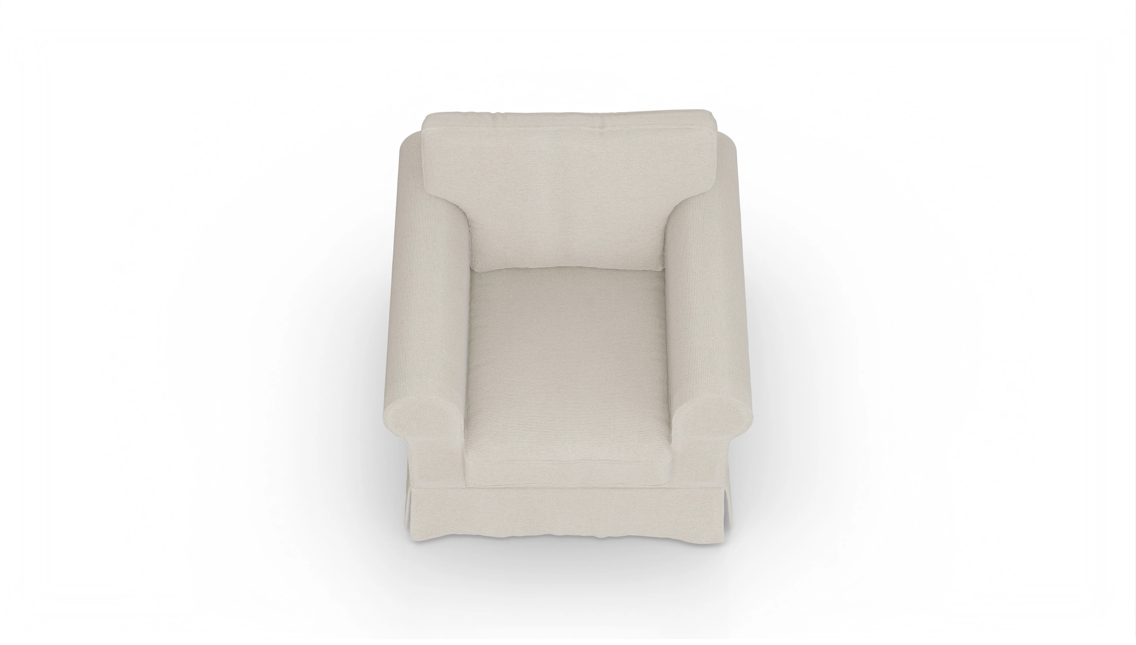 Ansicht des Produktes ParkSlope Sessel in Stoff weiß