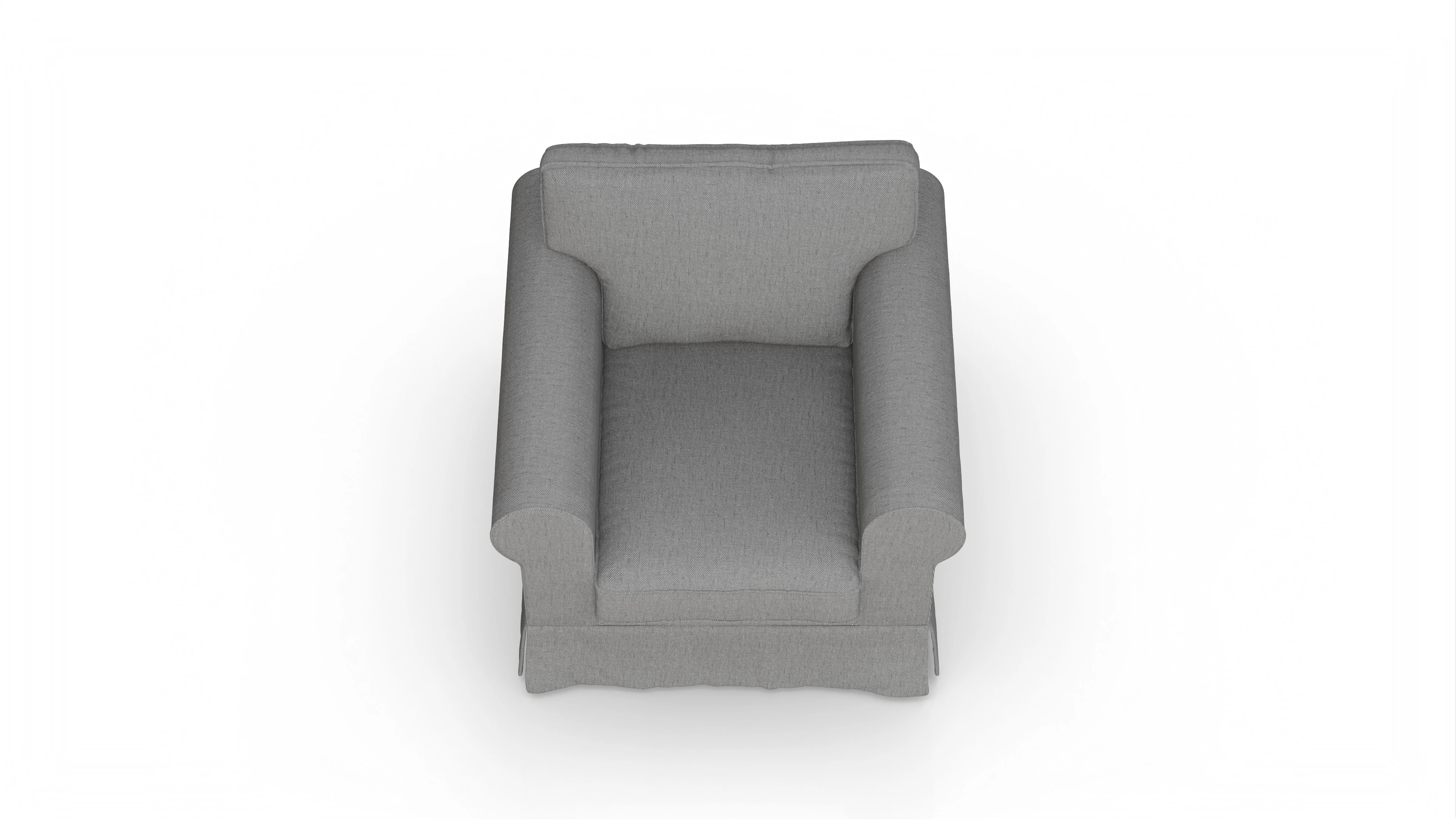 Ansicht des Produktes ParkSlope Sessel in Stoff grau