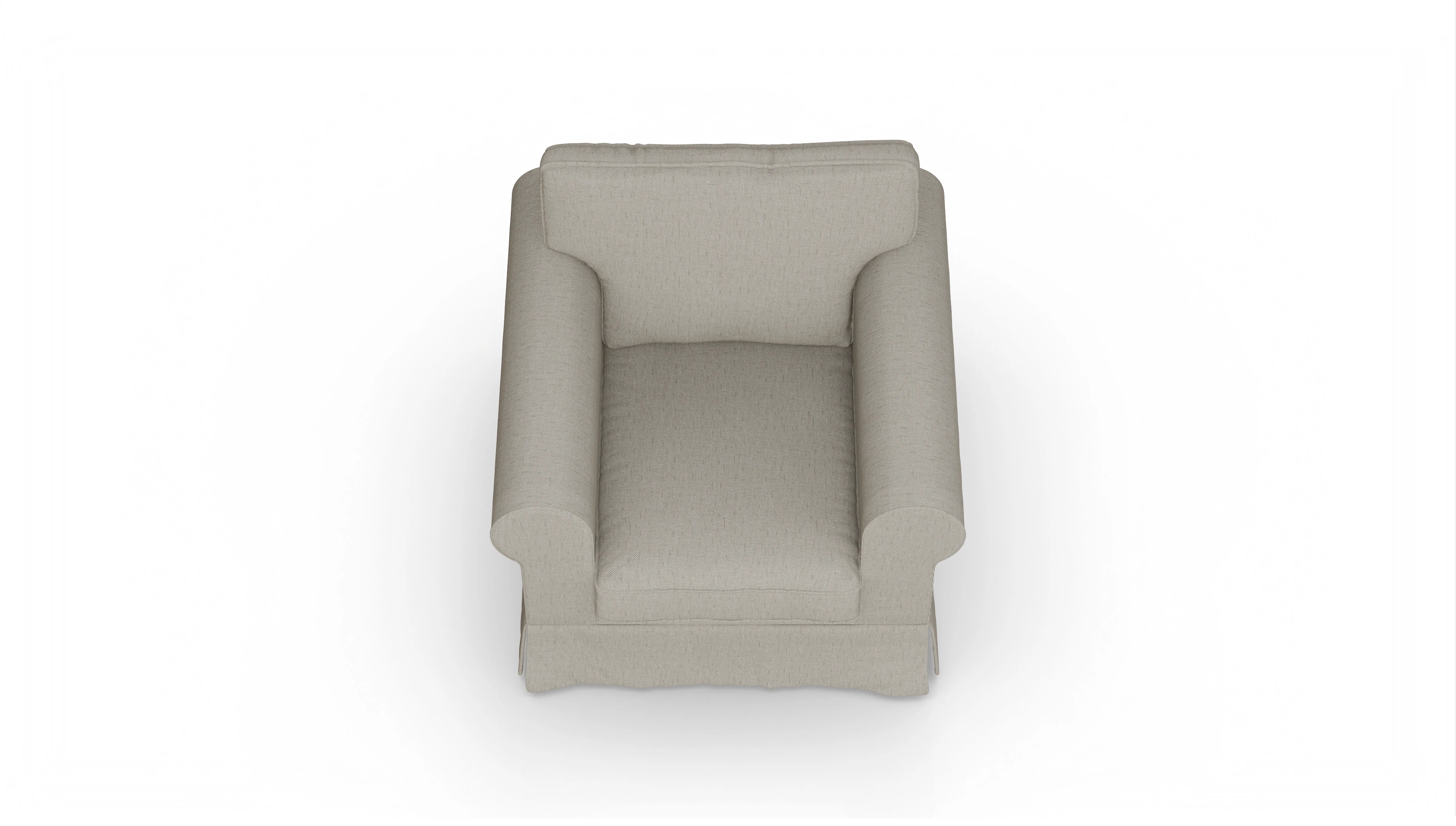 Ansicht des Produktes ParkSlope Sessel in Stoff beige