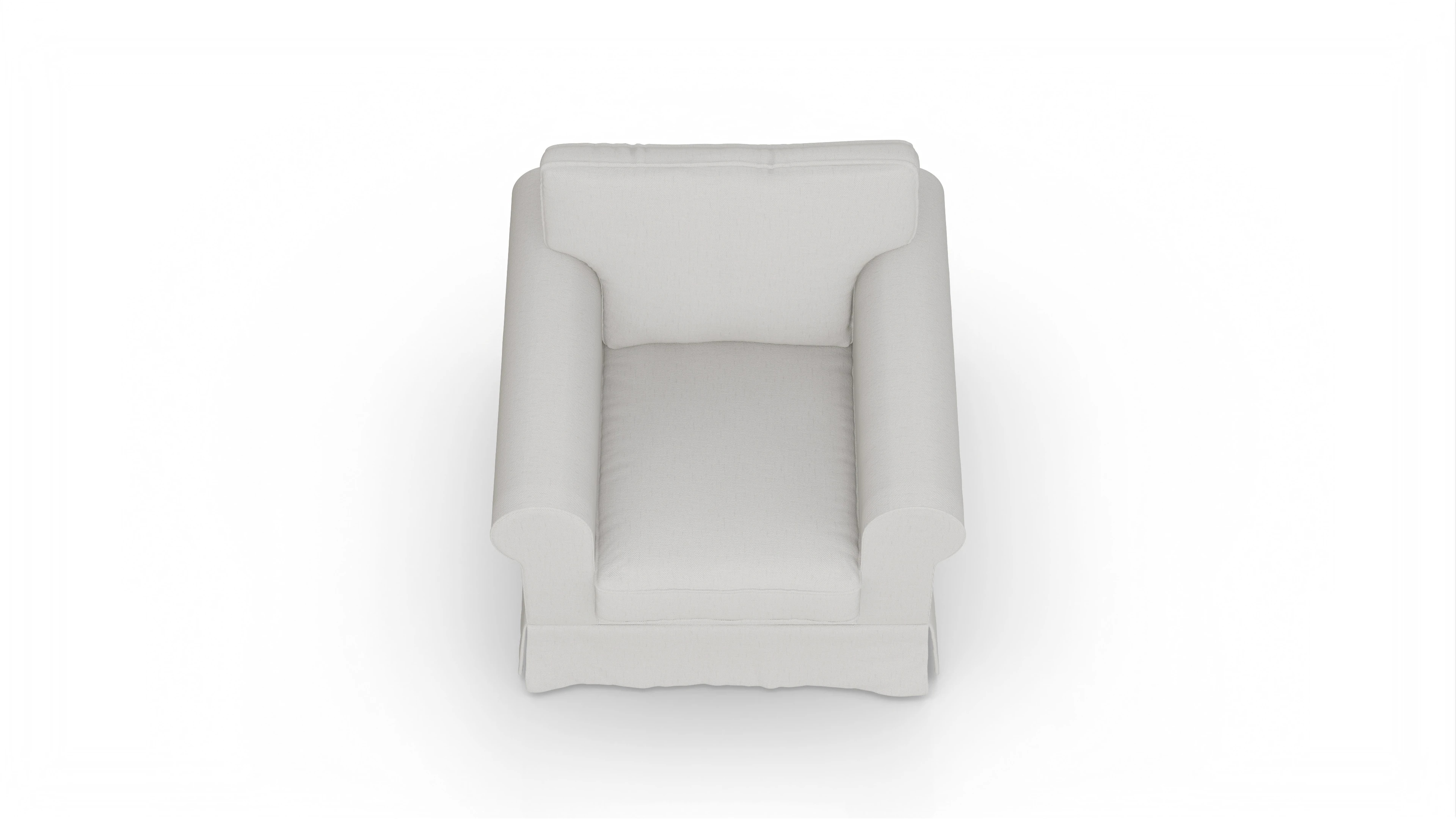 Ansicht des Produktes ParkSlope Sessel in Stoff weiß