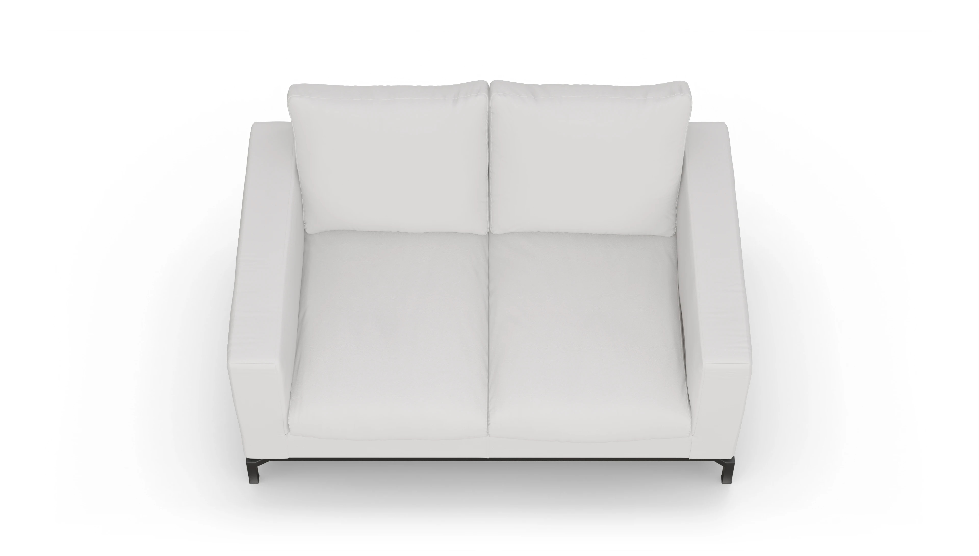 Ansicht des Produktes Fenice 2-Sitzer in Leder weiß