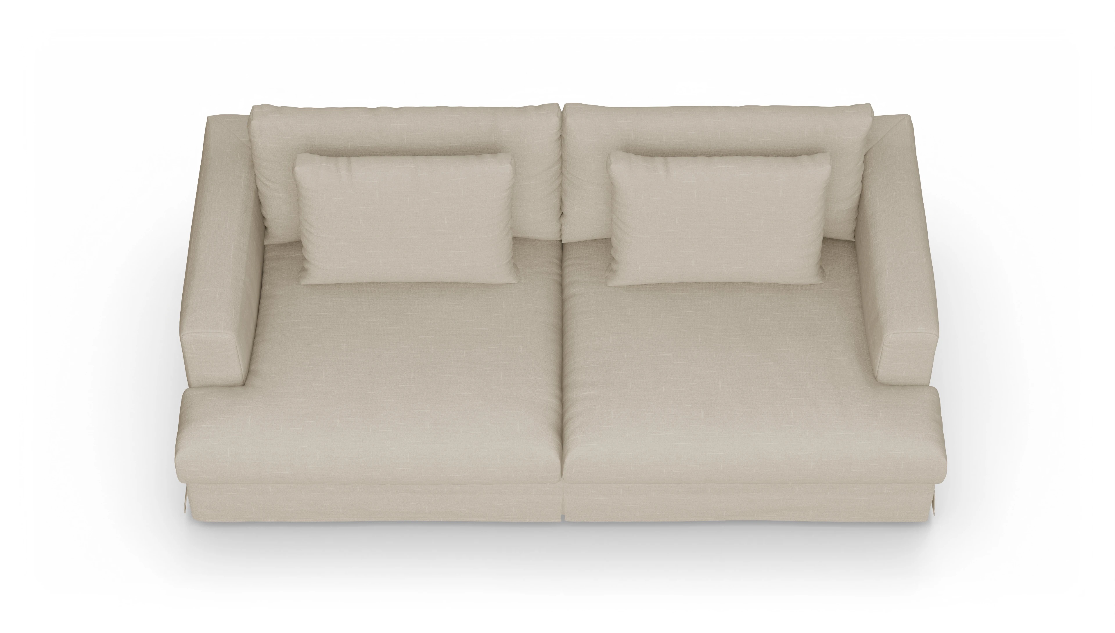 Ansicht des Produktes Pittori 3-Sitzer in Stoff beige