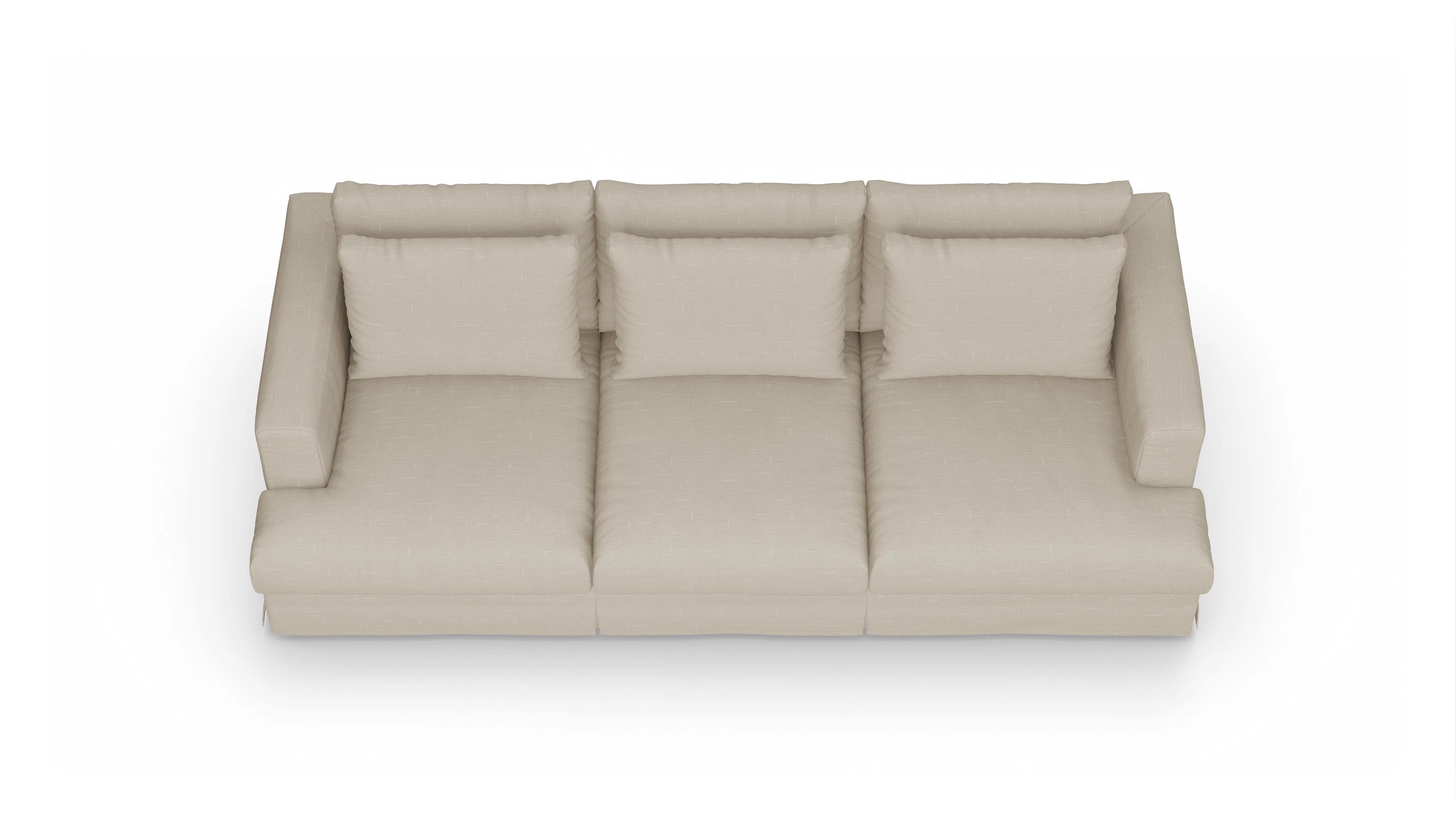 Ansicht des Produktes Pittori 3,5-Sitzer in Stoff beige