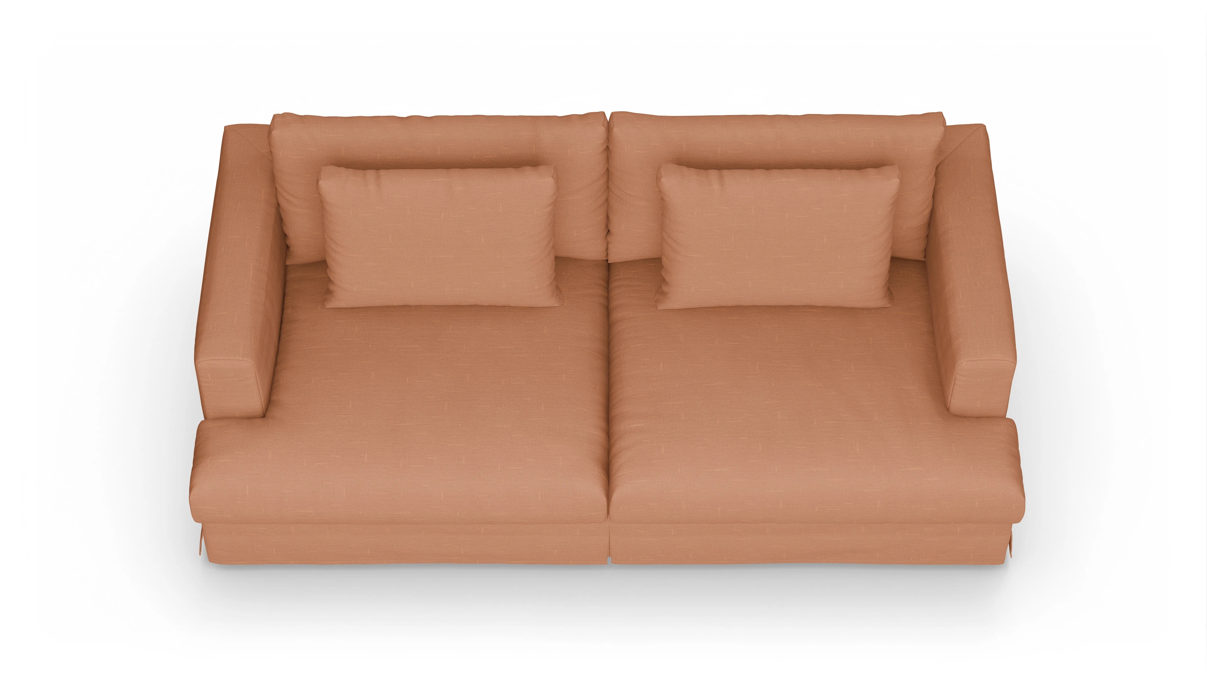 Ansicht des Produktes Pittori 3-Sitzer in Stoff orange