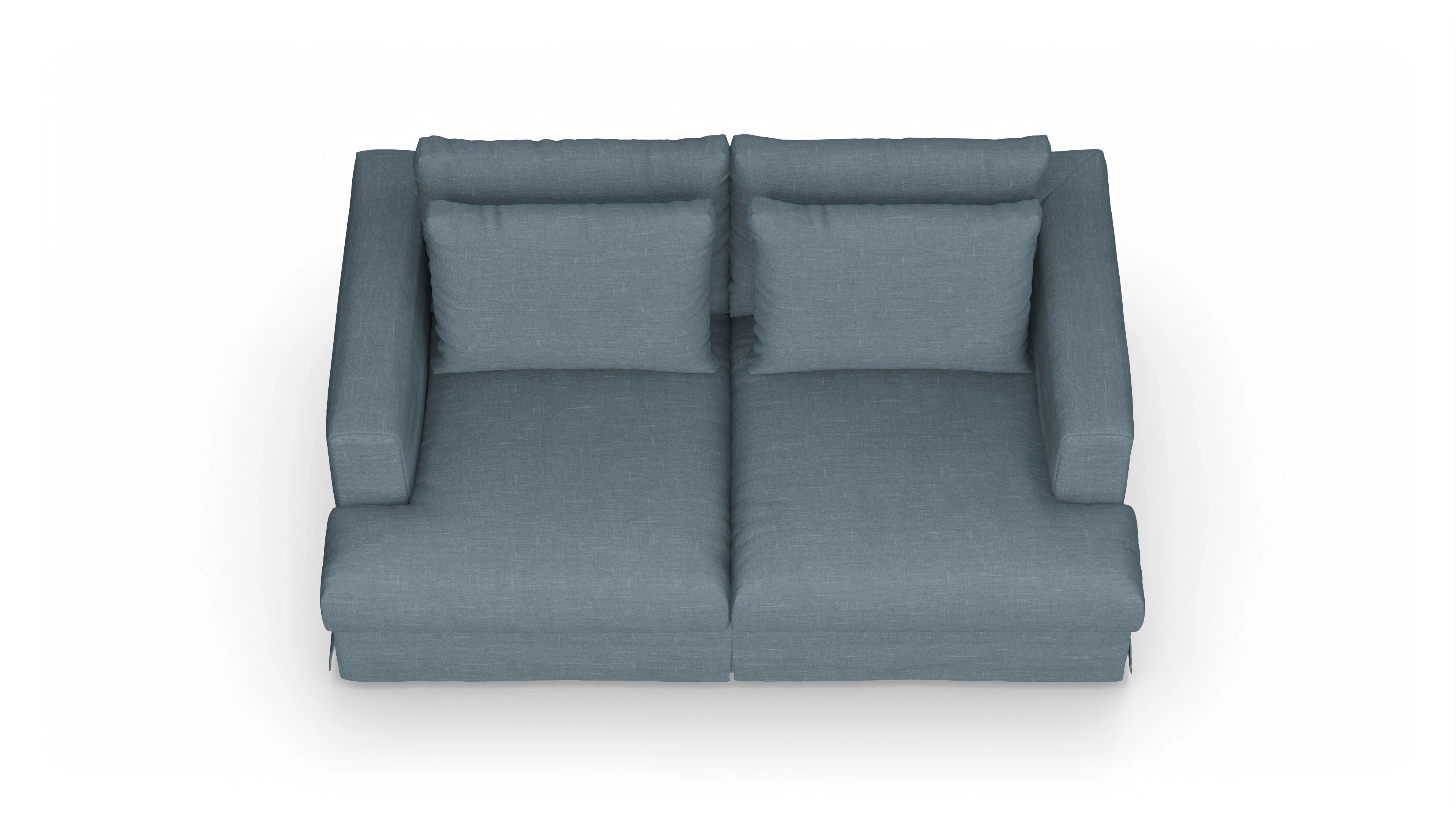 Ansicht des Produktes Pittori 2-Sitzer in Stoff blau