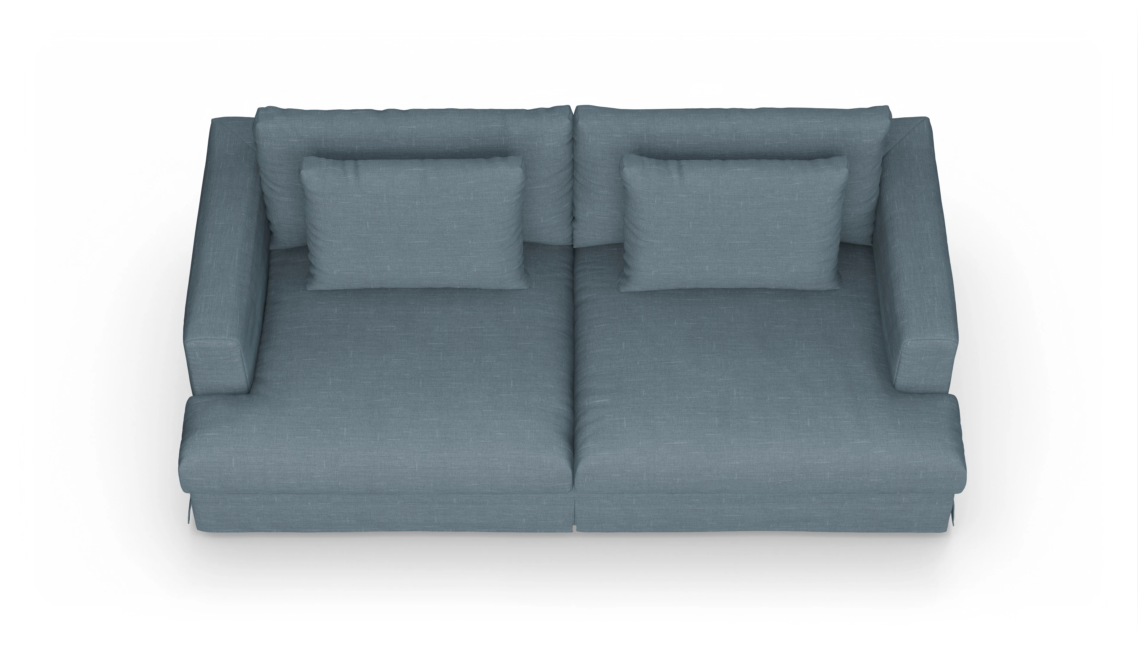 Ansicht des Produktes Pittori 3-Sitzer in Stoff blau
