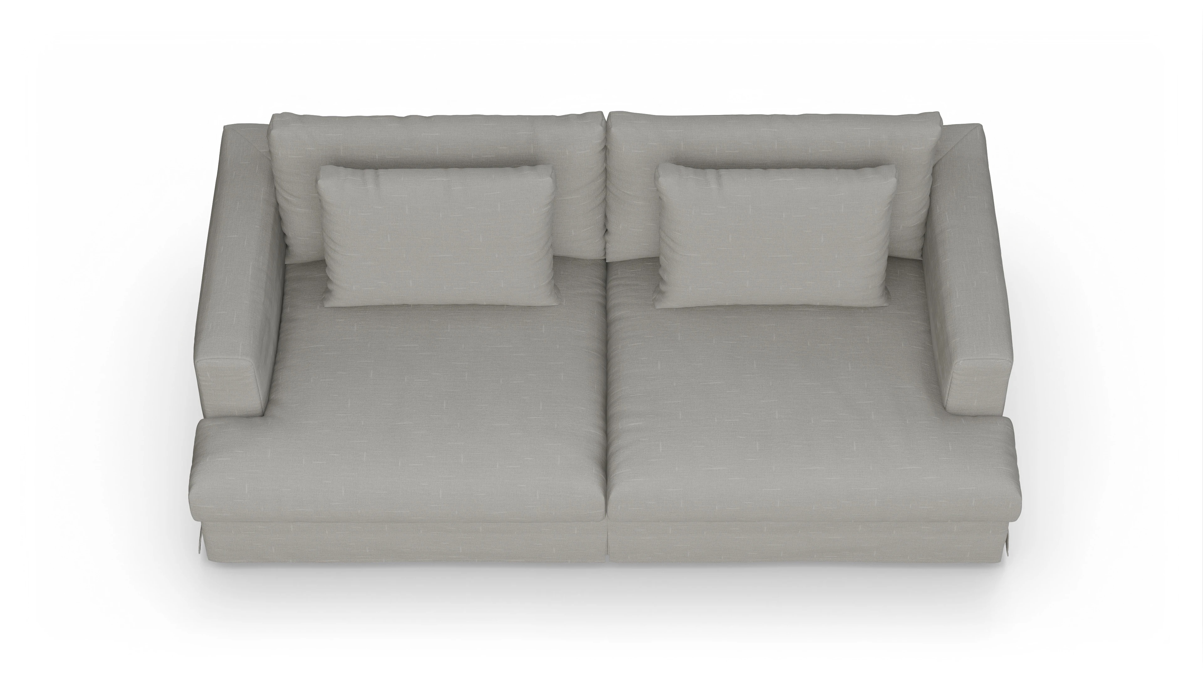 Ansicht des Produktes Pittori 3-Sitzer in Stoff grau