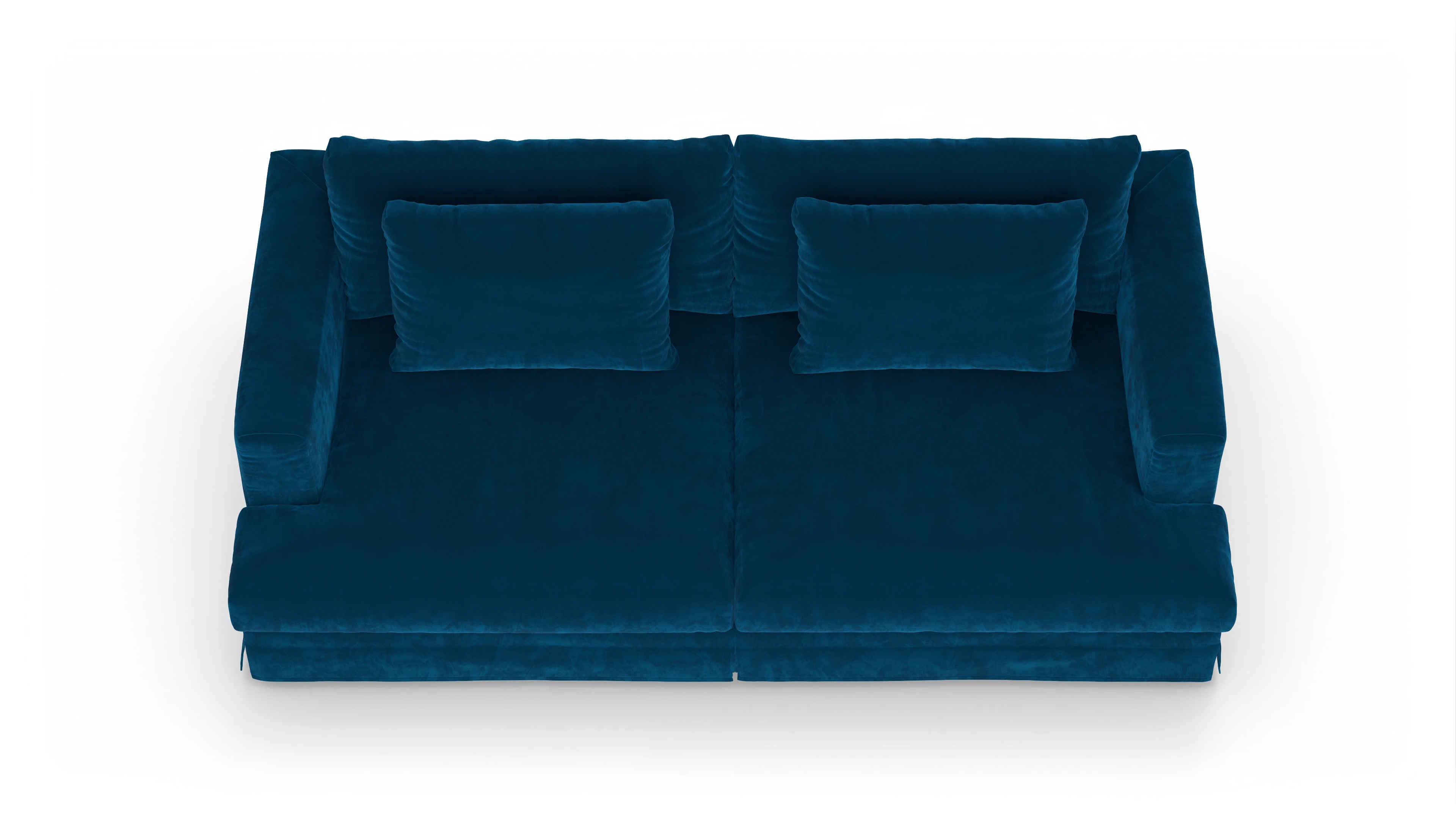 Ansicht des Produktes Pittori 3-Sitzer in Samt blau