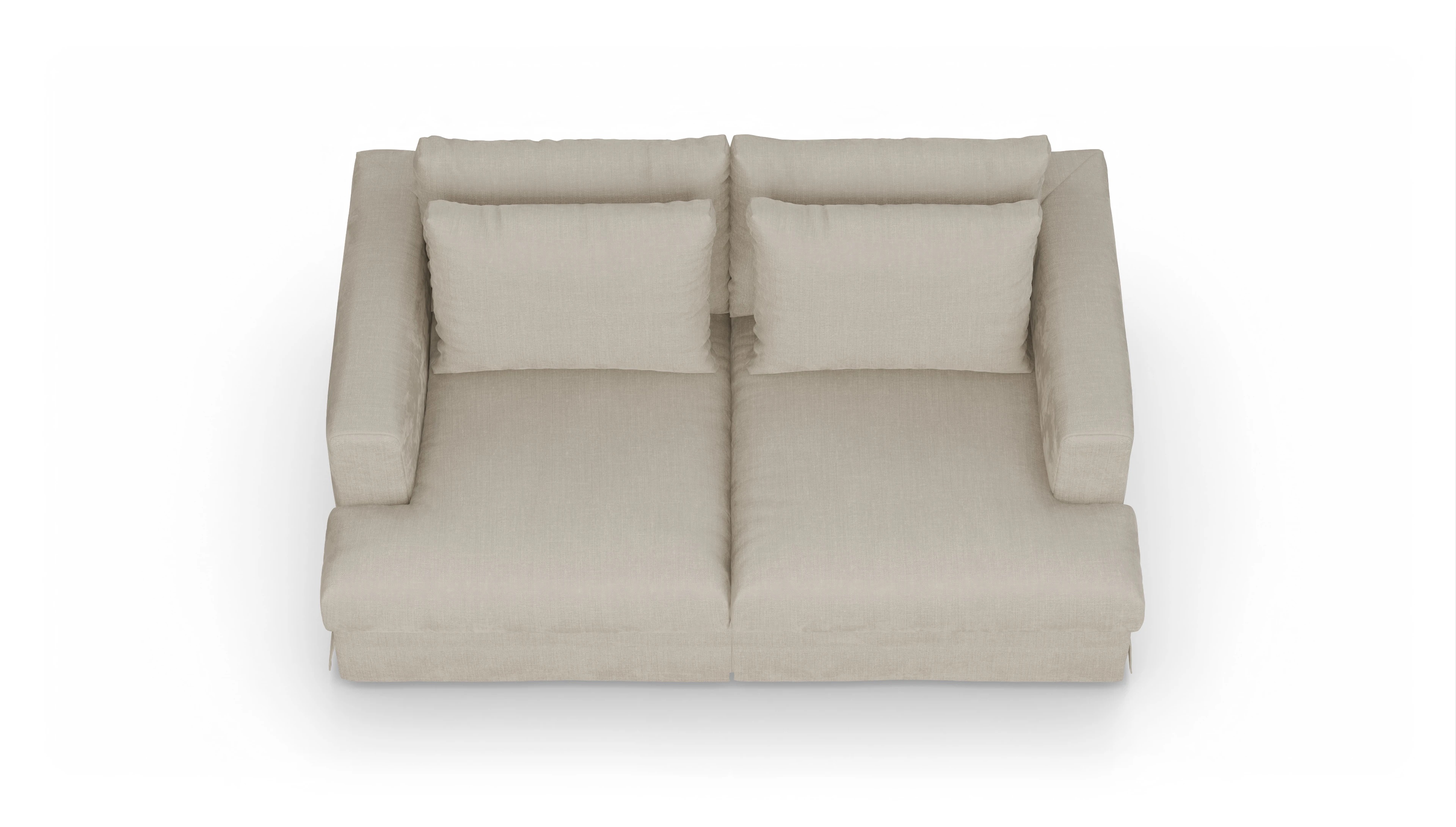 Ansicht des Produktes Pittori 2-Sitzer in Stoff beige