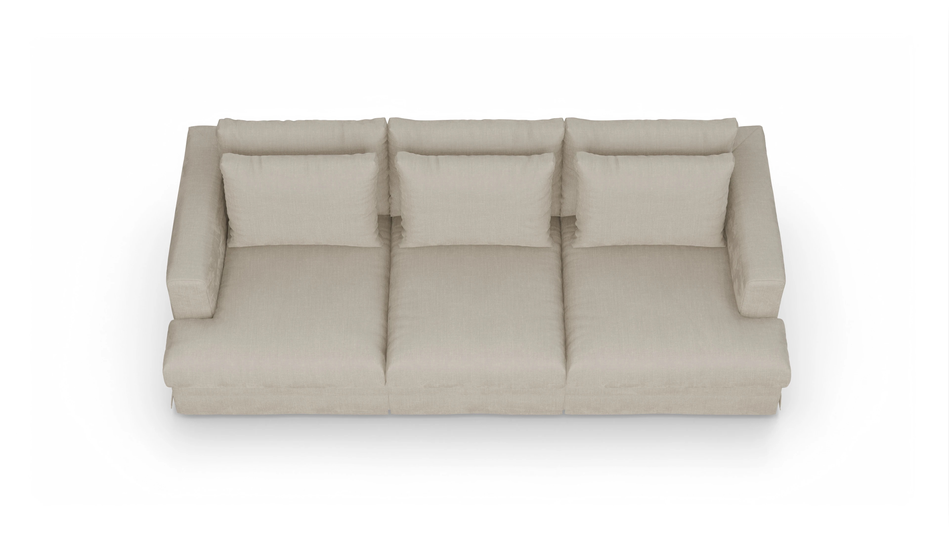 Ansicht des Produktes Pittori 3,5-Sitzer in Stoff beige