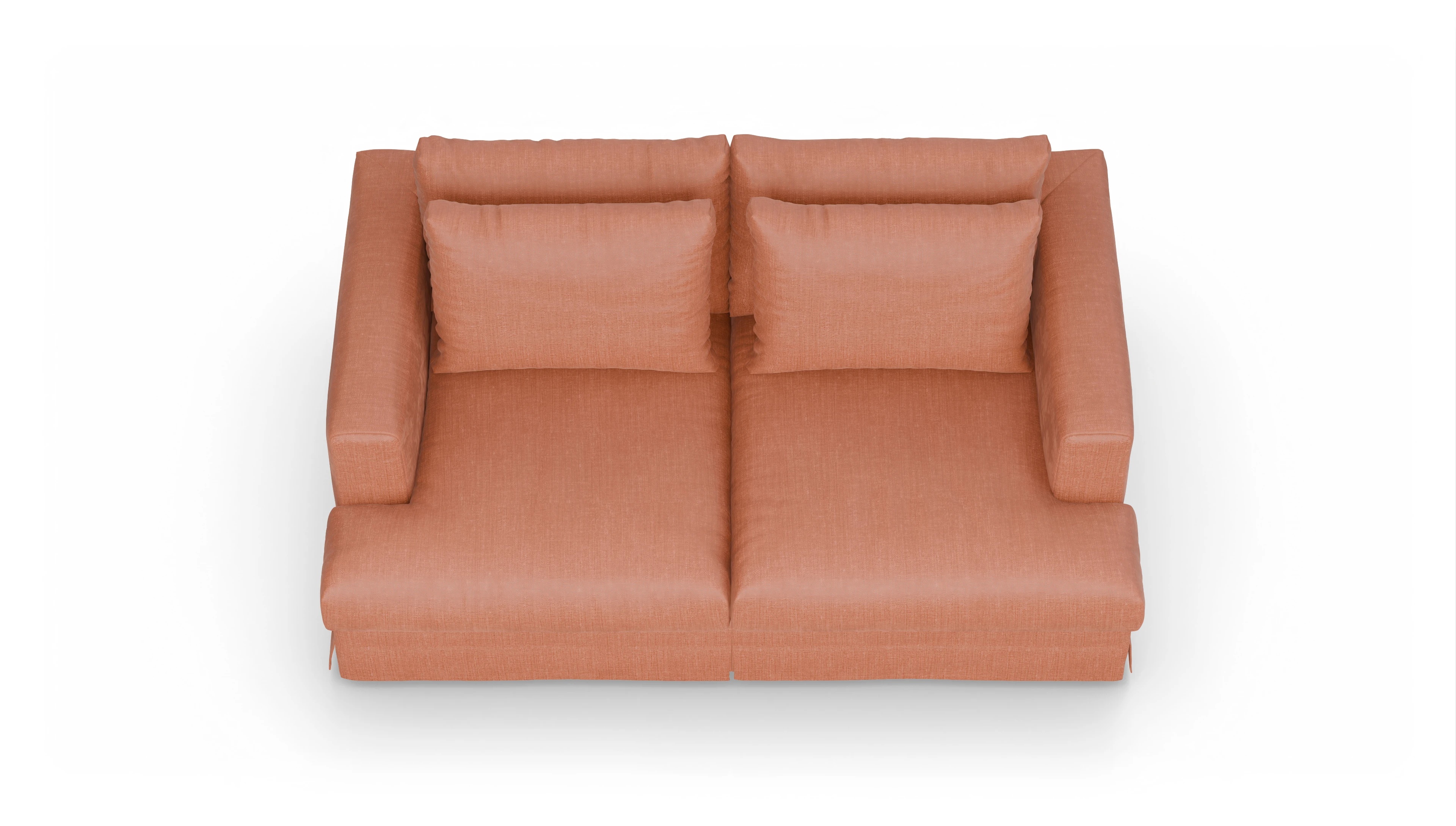 Ansicht des Produktes Pittori 2-Sitzer in Stoff orange