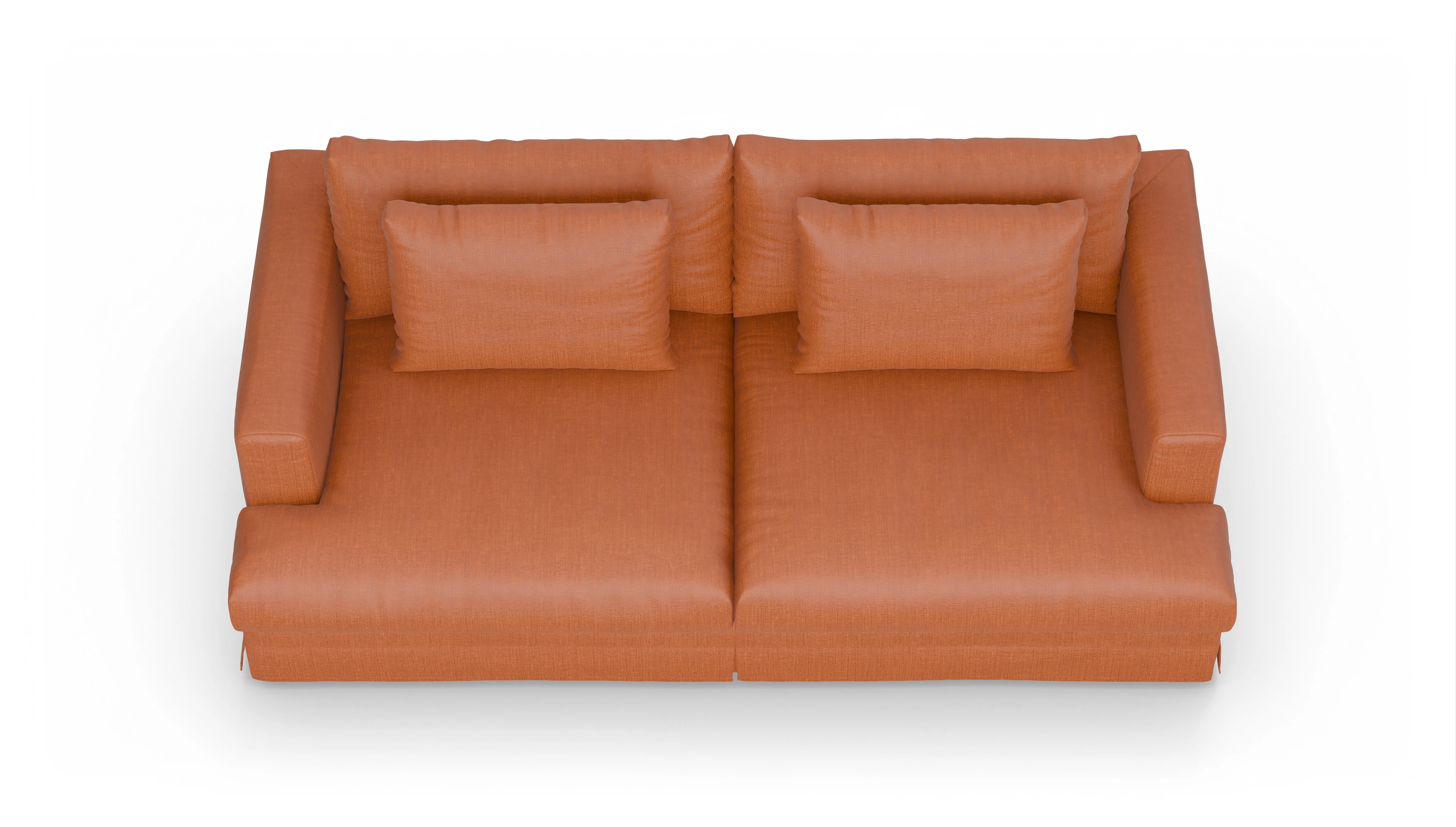 Ansicht des Produktes Pittori 3-Sitzer in Stoff orange
