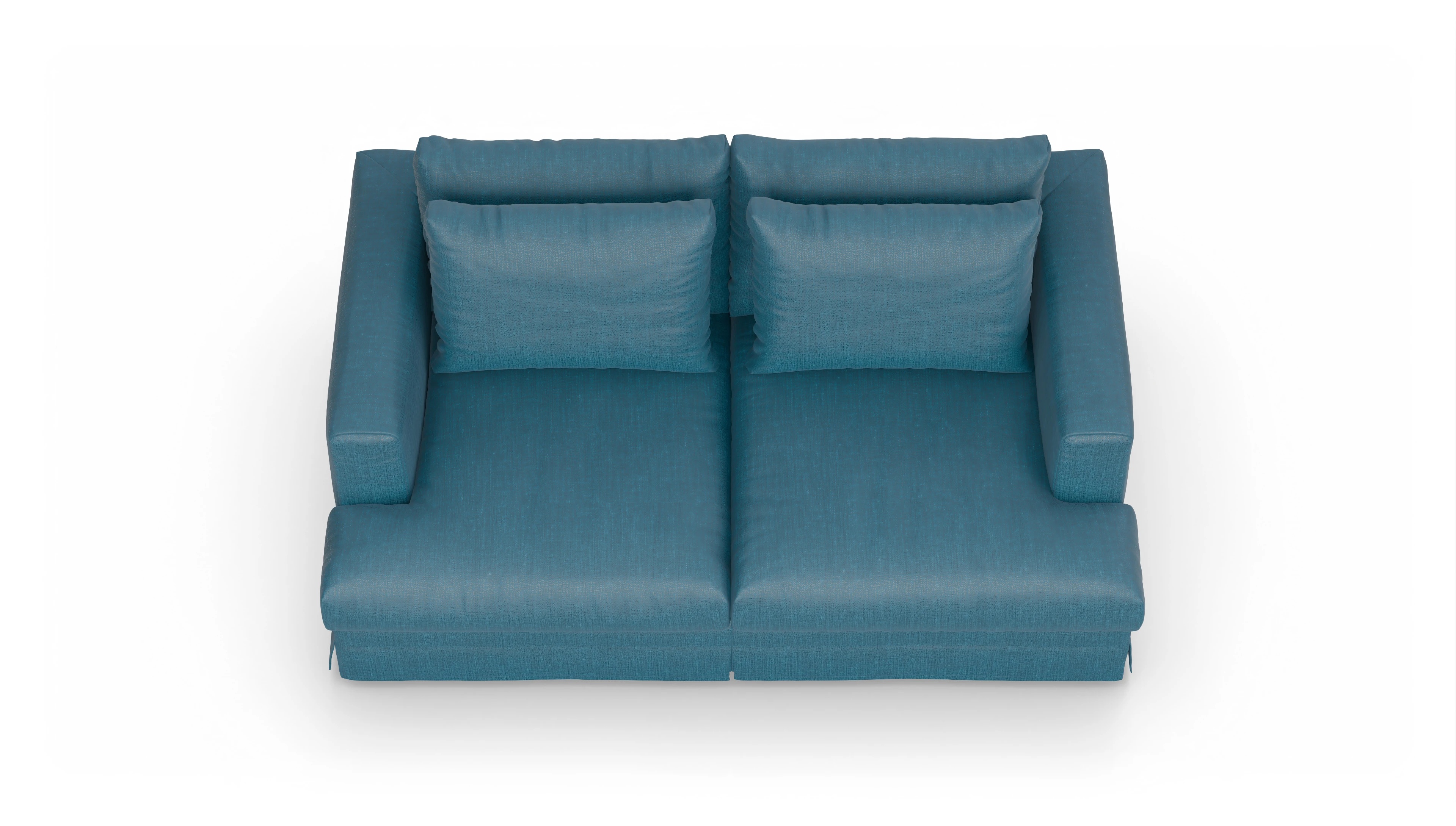 Ansicht des Produktes Pittori 2-Sitzer in Stoff blau