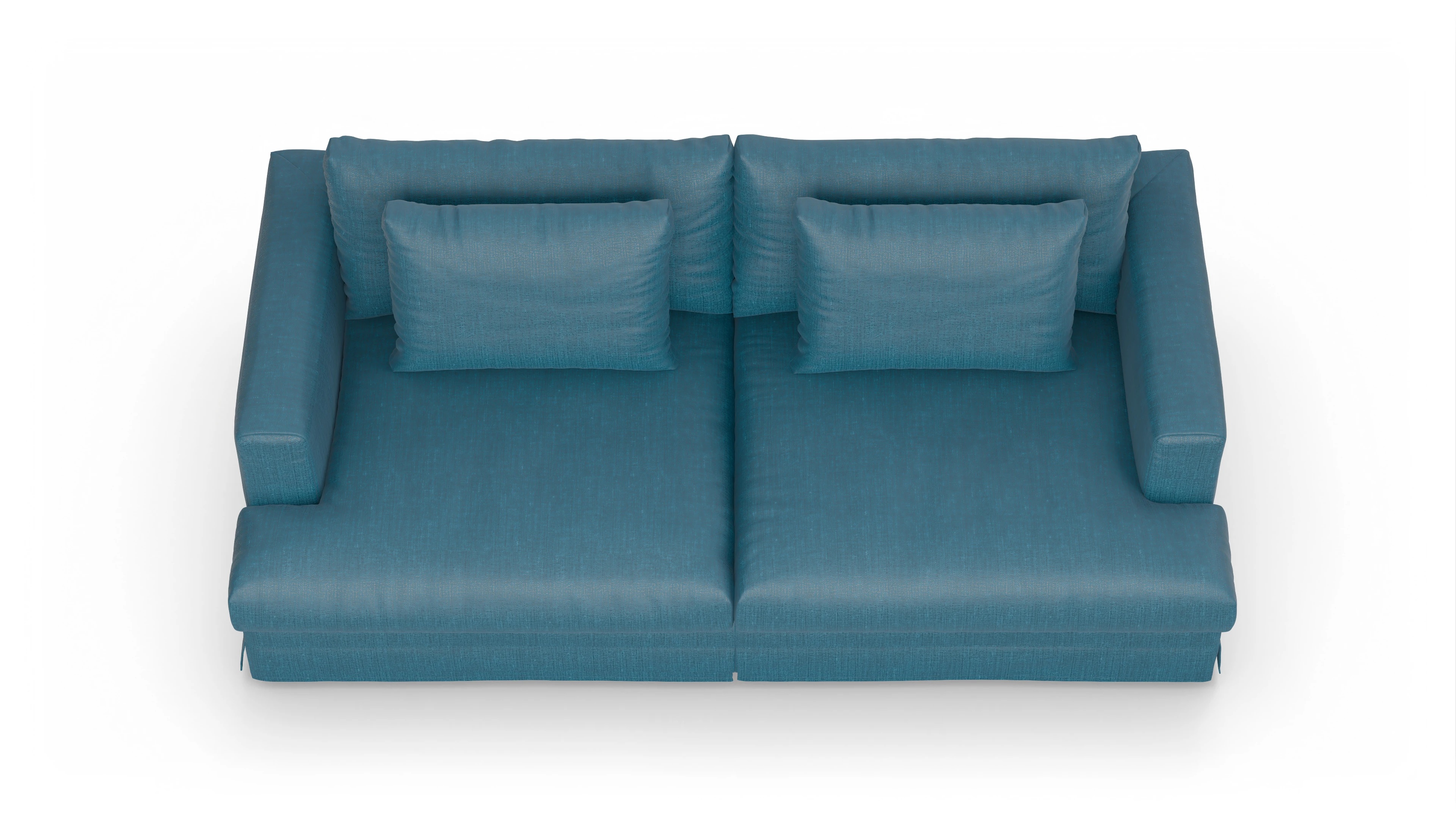 Ansicht des Produktes Pittori 3-Sitzer in Stoff blau