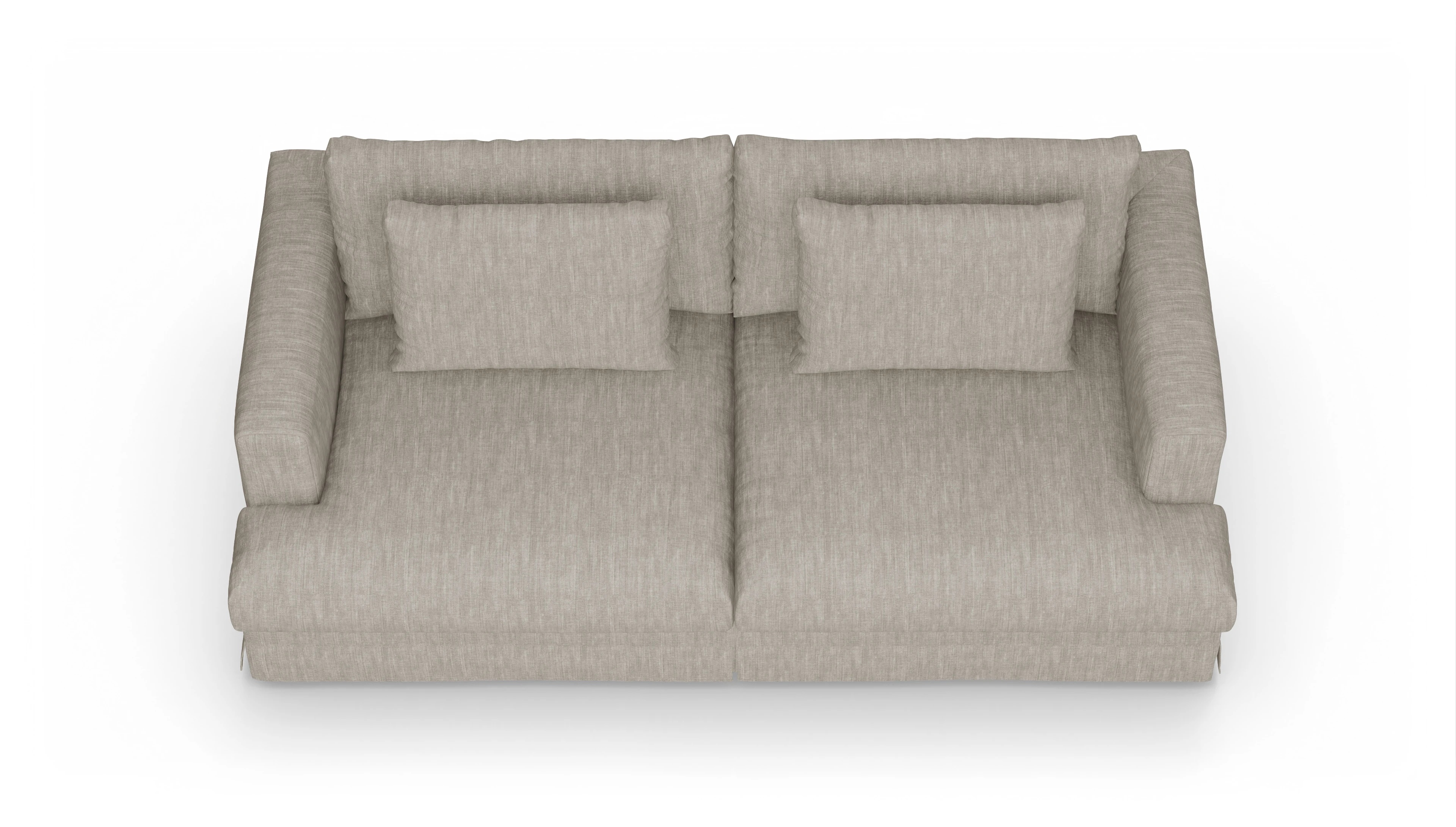 Ansicht des Produktes Pittori 3-Sitzer in Stoff beige