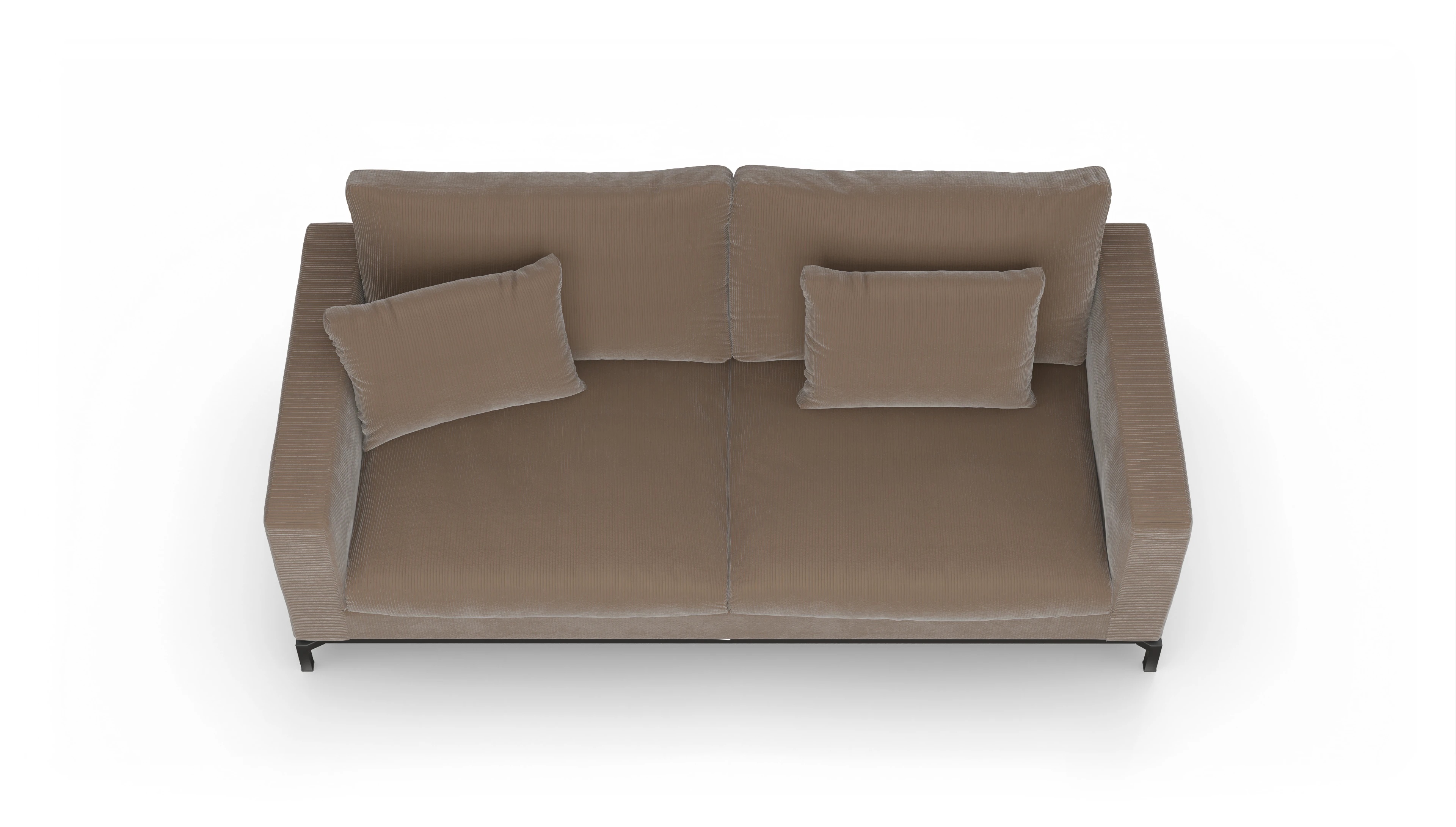 Ansicht des Produktes Fenice 3-Sitzer in braun