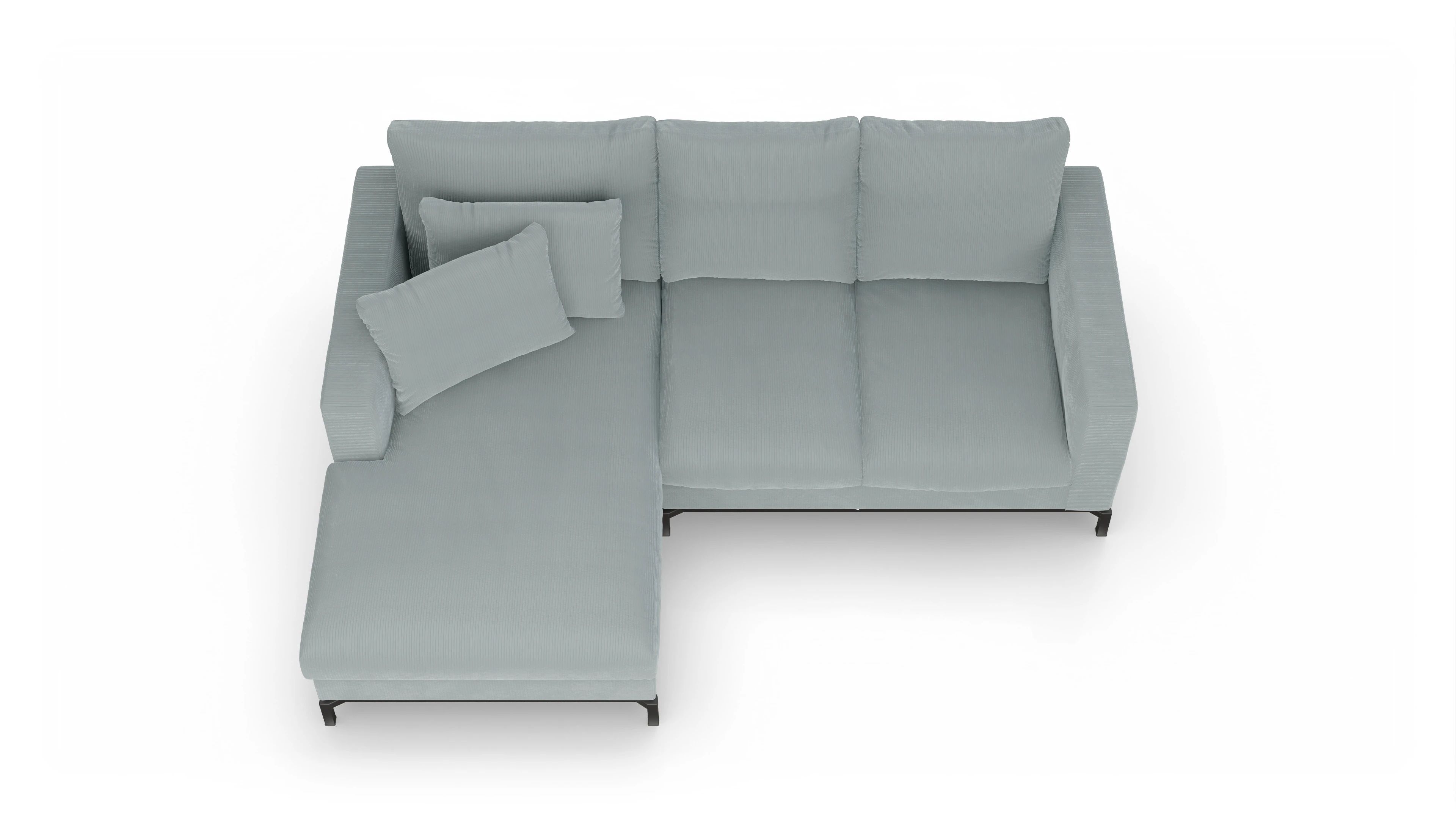Ansicht des Produktes Fenice Sofa mit Rec links in blau