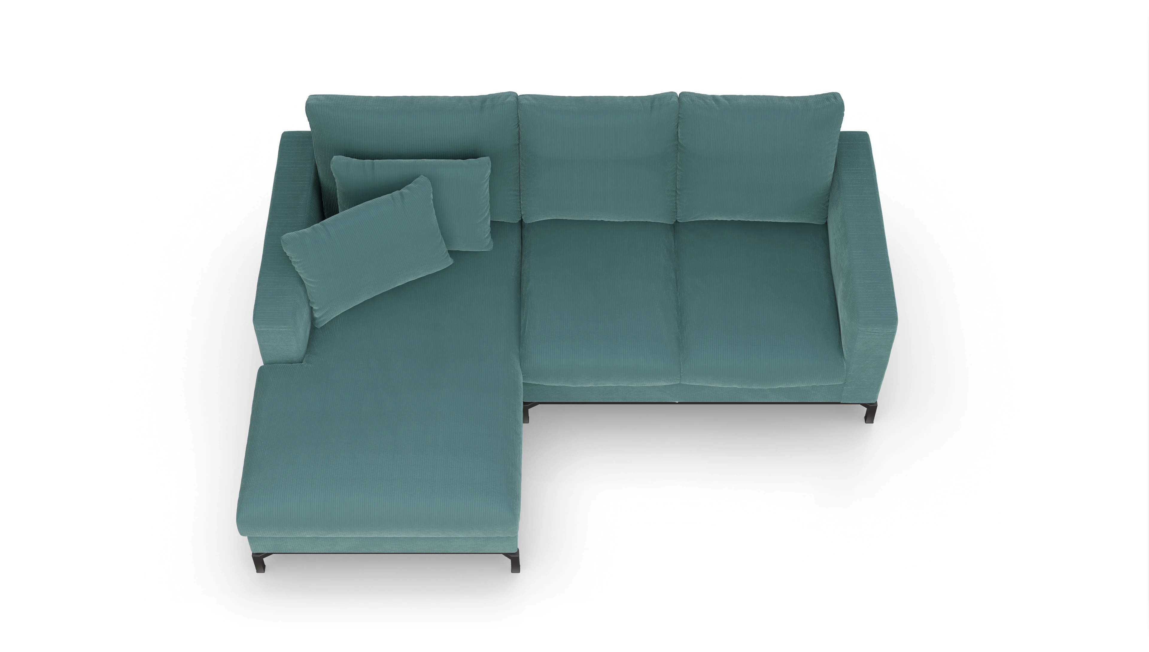 Ansicht des Produktes Fenice Sofa mit Rec links in blau