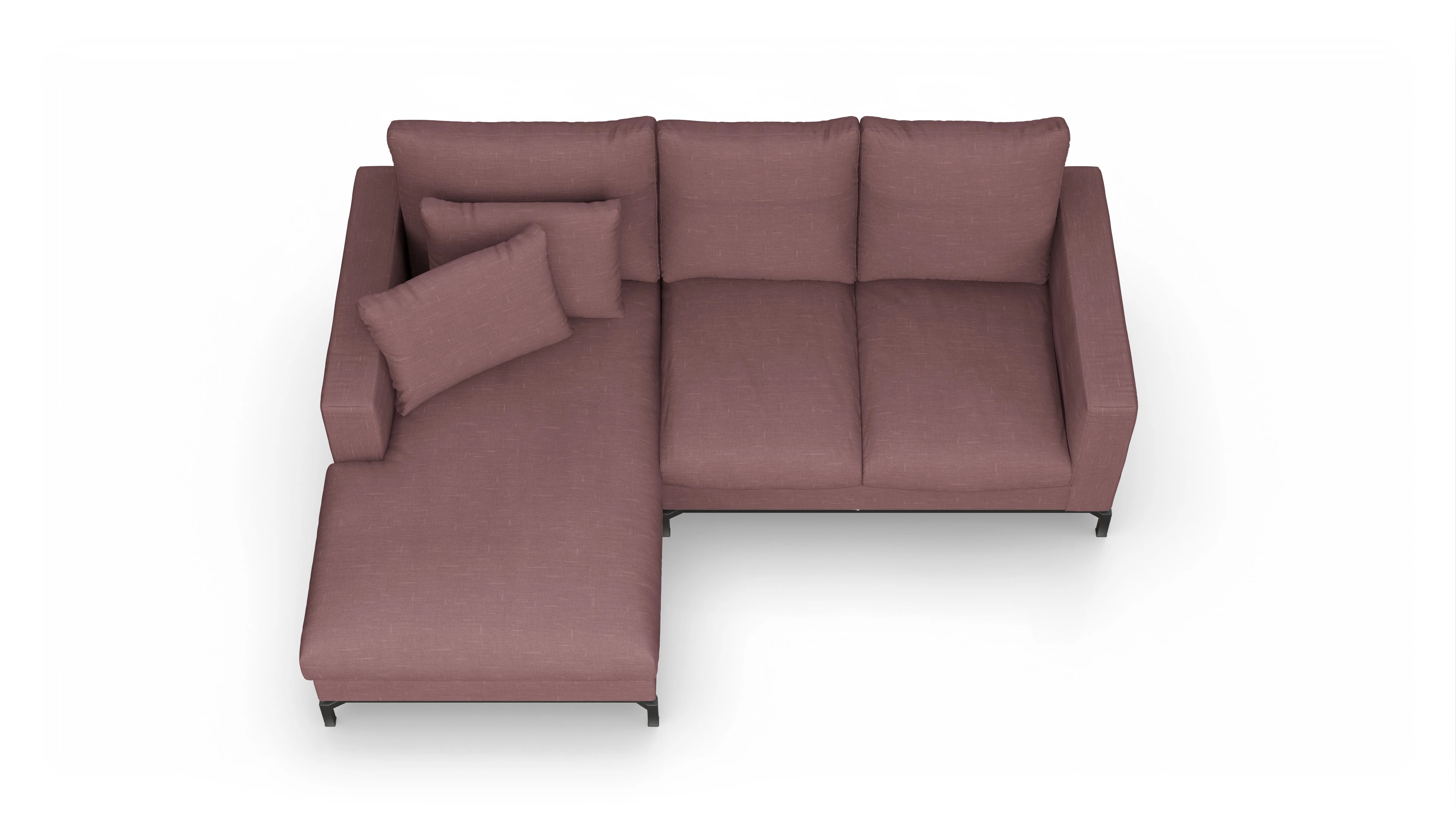 Ansicht des Produktes Fenice Sofa mit Rec links in rot