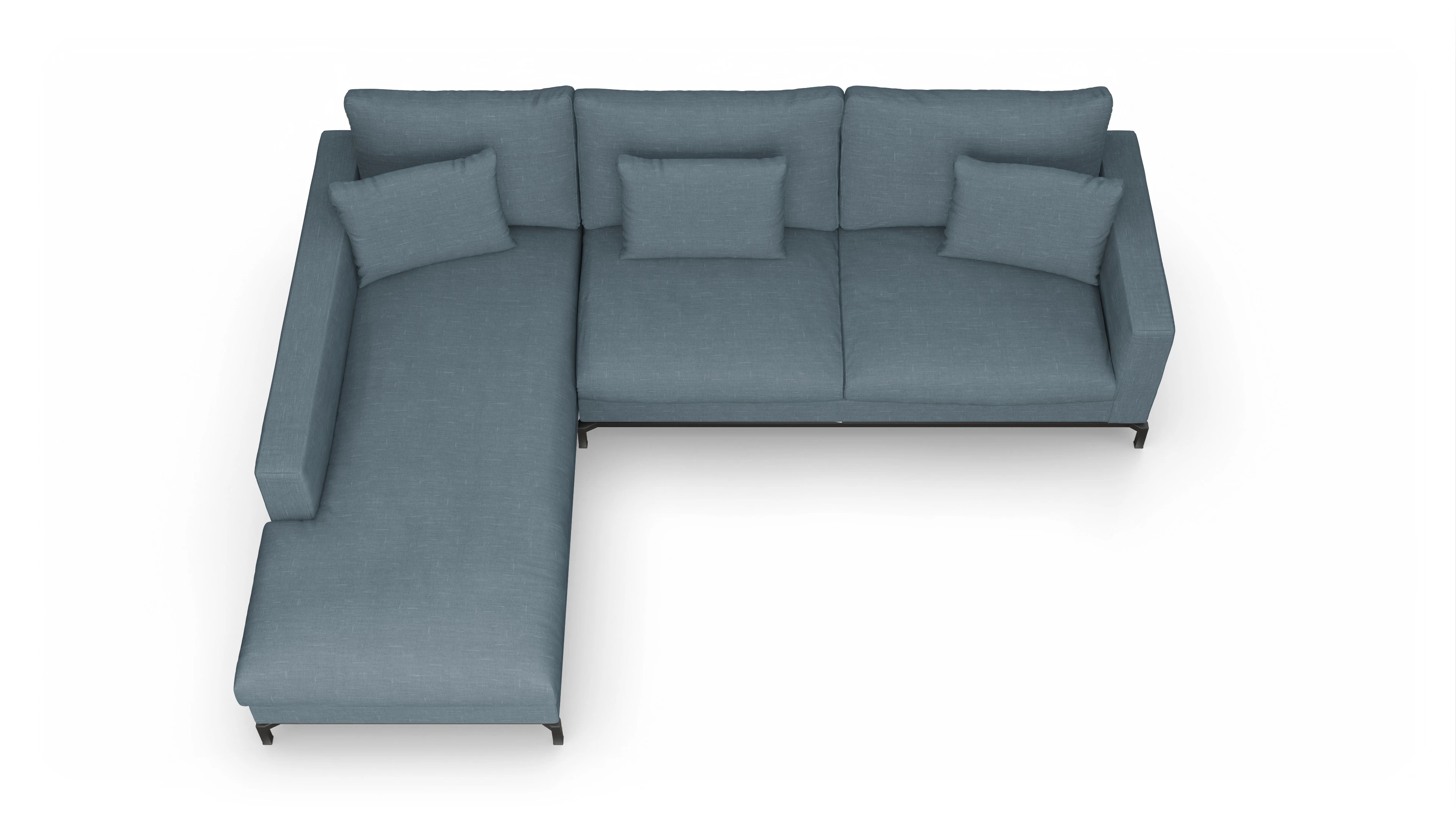 Ansicht des Produktes Fenice Sofa mit Rec links in blau