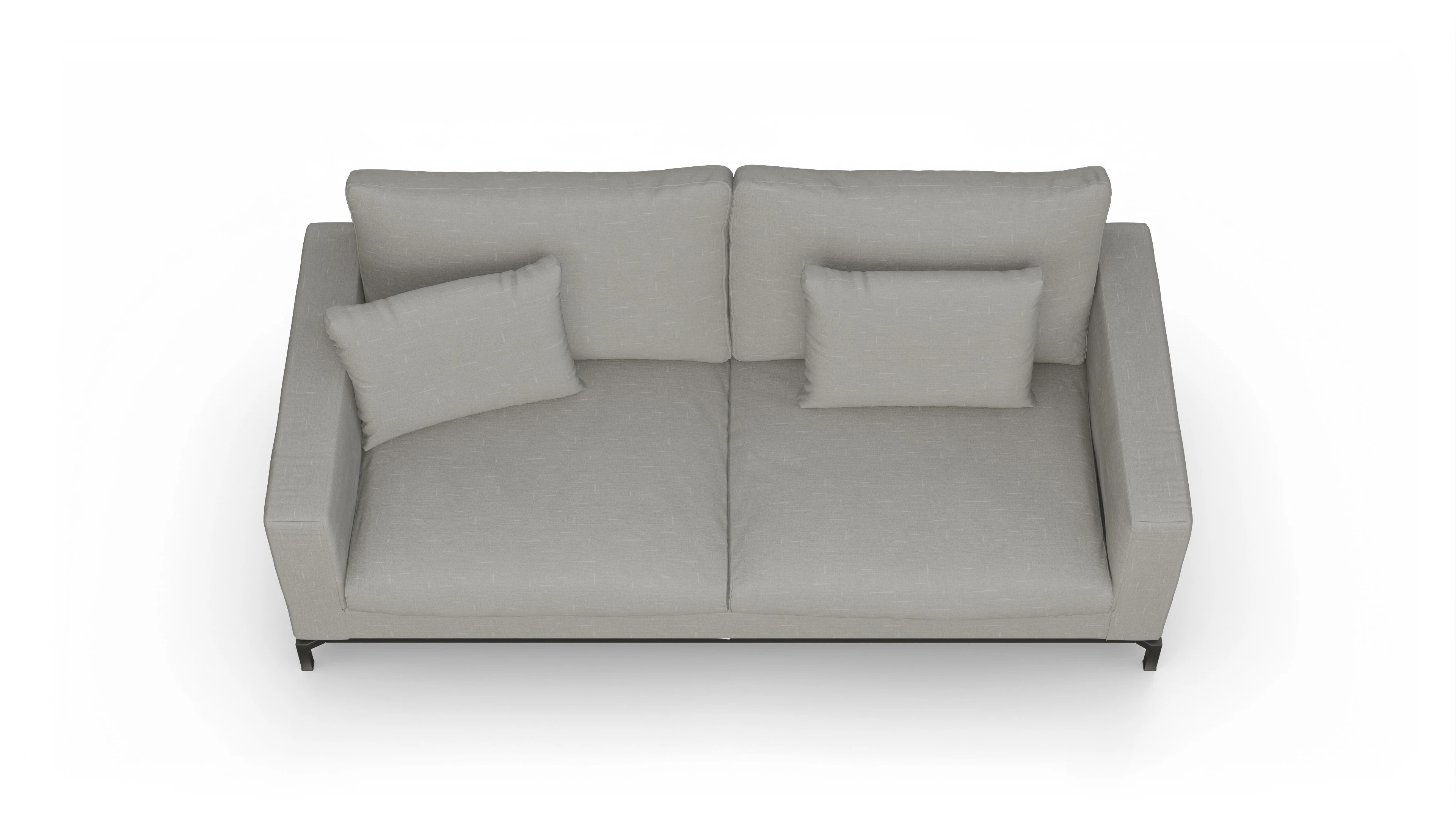 Ansicht des Produktes Fenice 3-Sitzer in grau