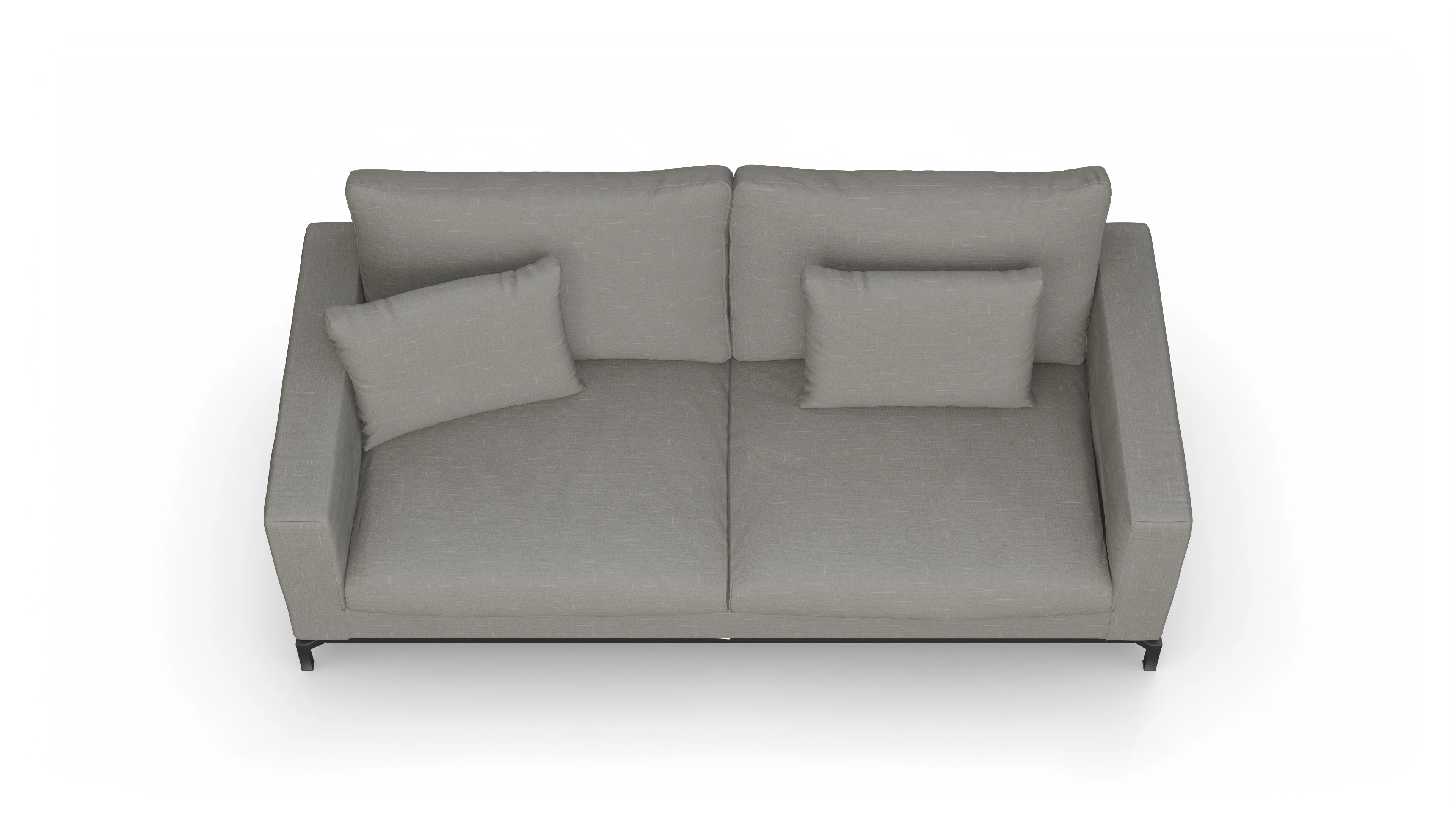 Ansicht des Produktes Fenice 3-Sitzer in grau