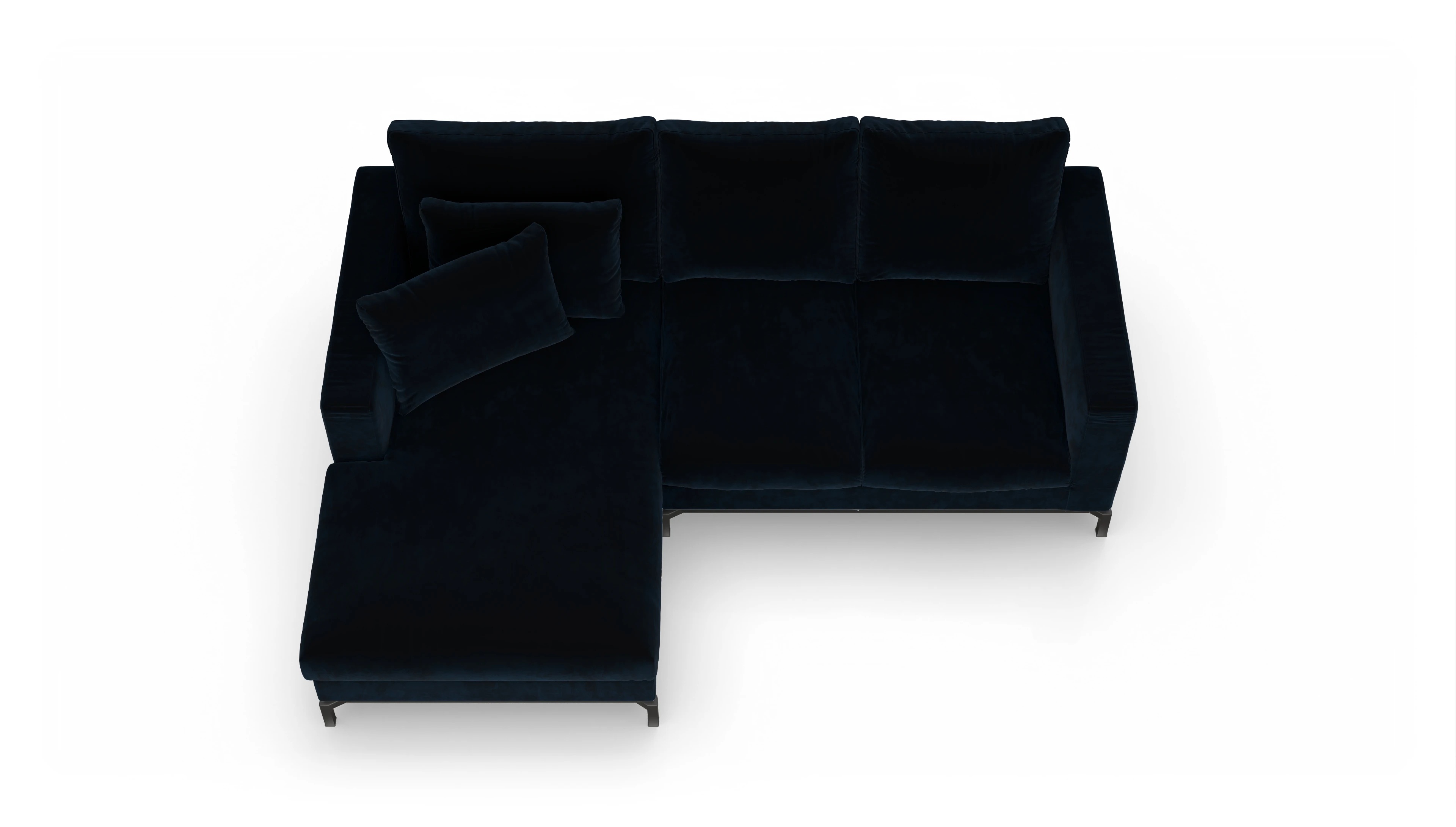 Ansicht des Produktes Fenice Sofa mit Rec links in blau
