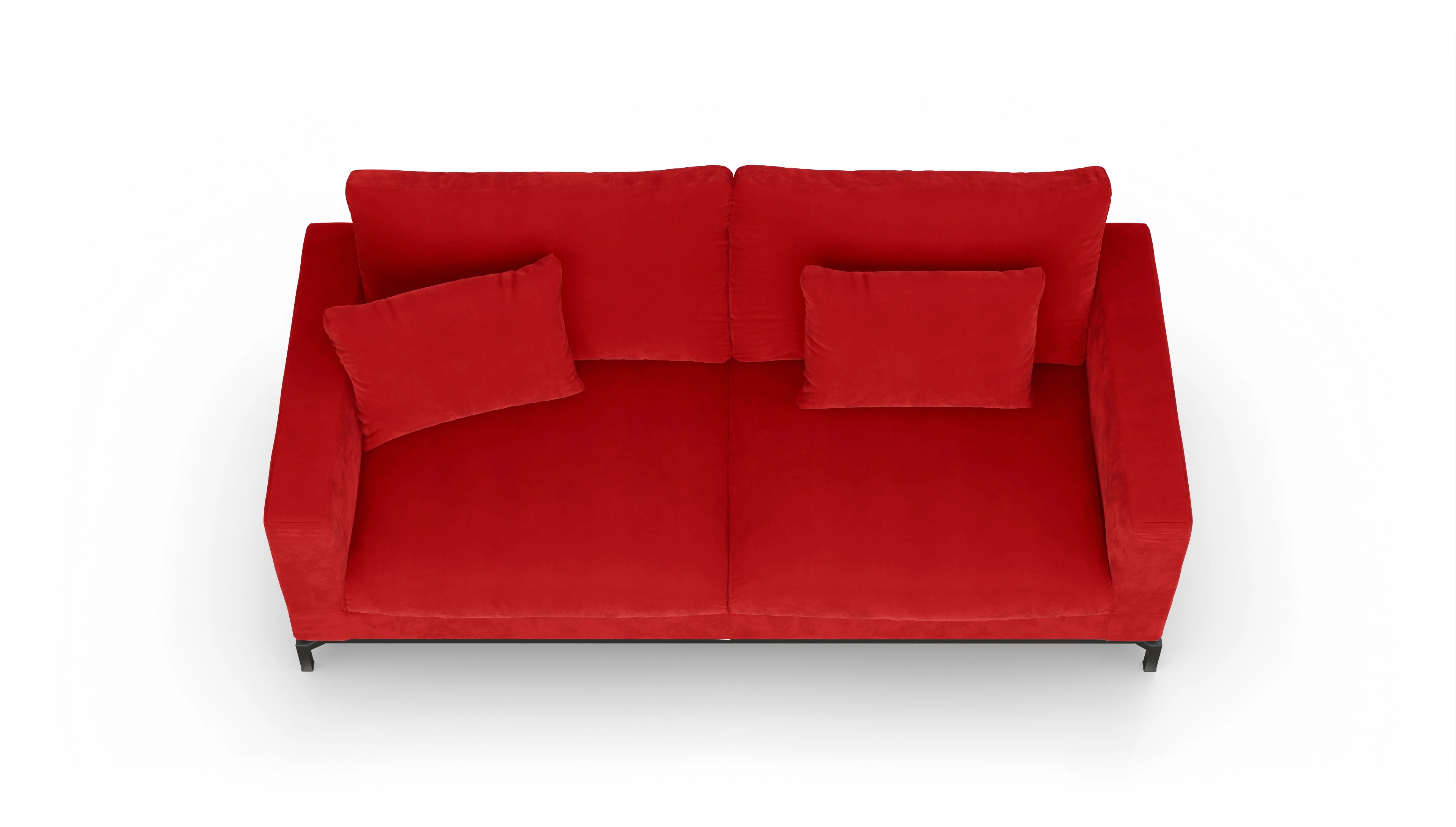 Ansicht des Produktes Fenice 3-Sitzer in rot
