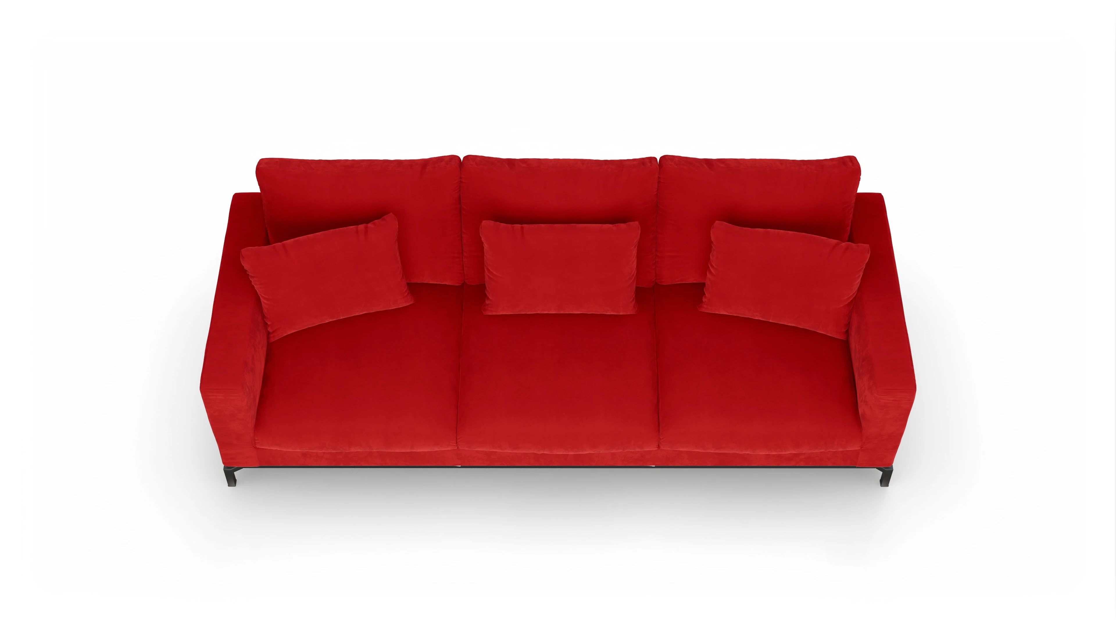 Ansicht des Produktes Fenice 3,5-Sitzer in rot