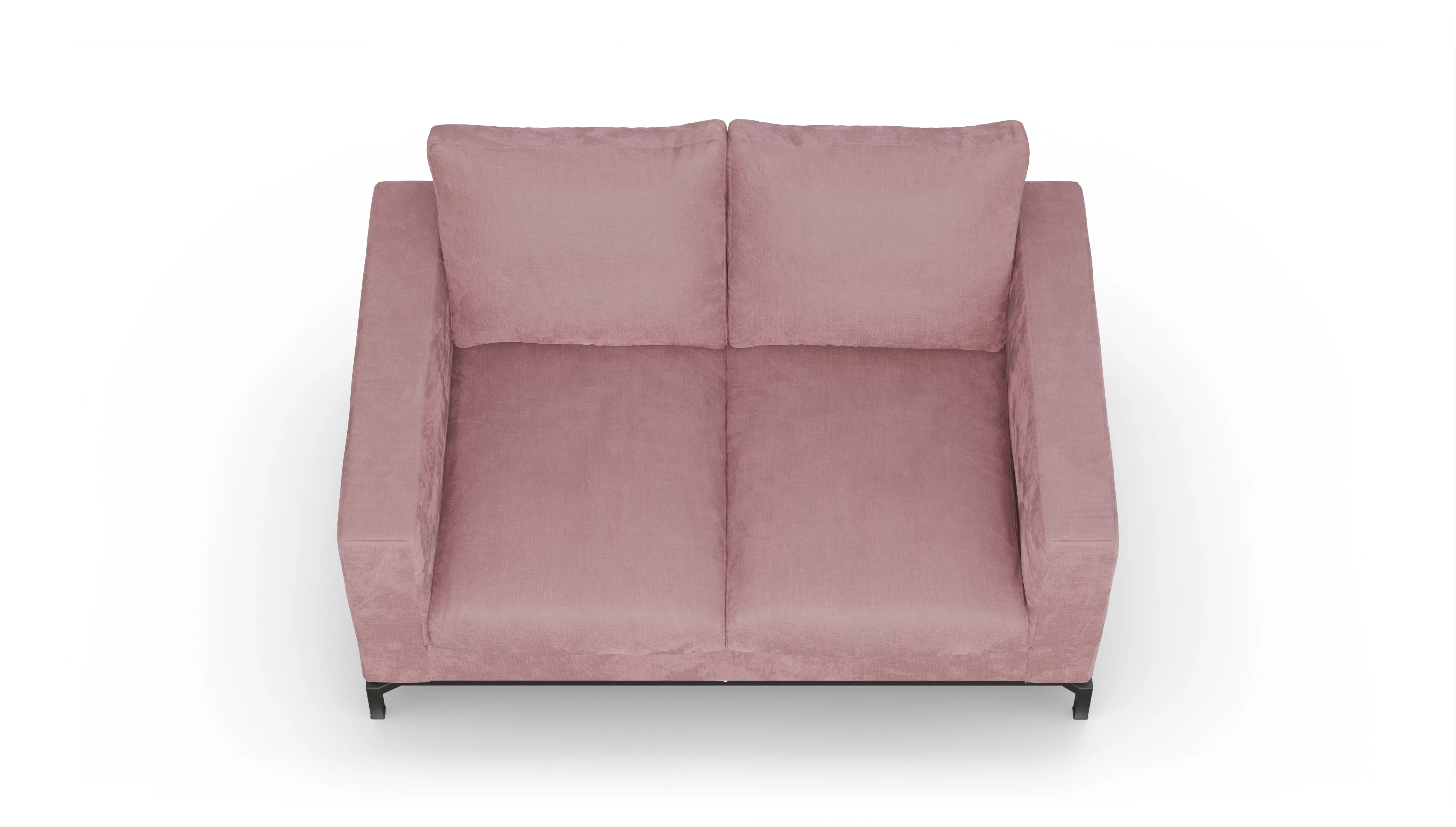 Design-Couch Fenice Ansicht des Produktes Fenice 2-Sitzer in rot