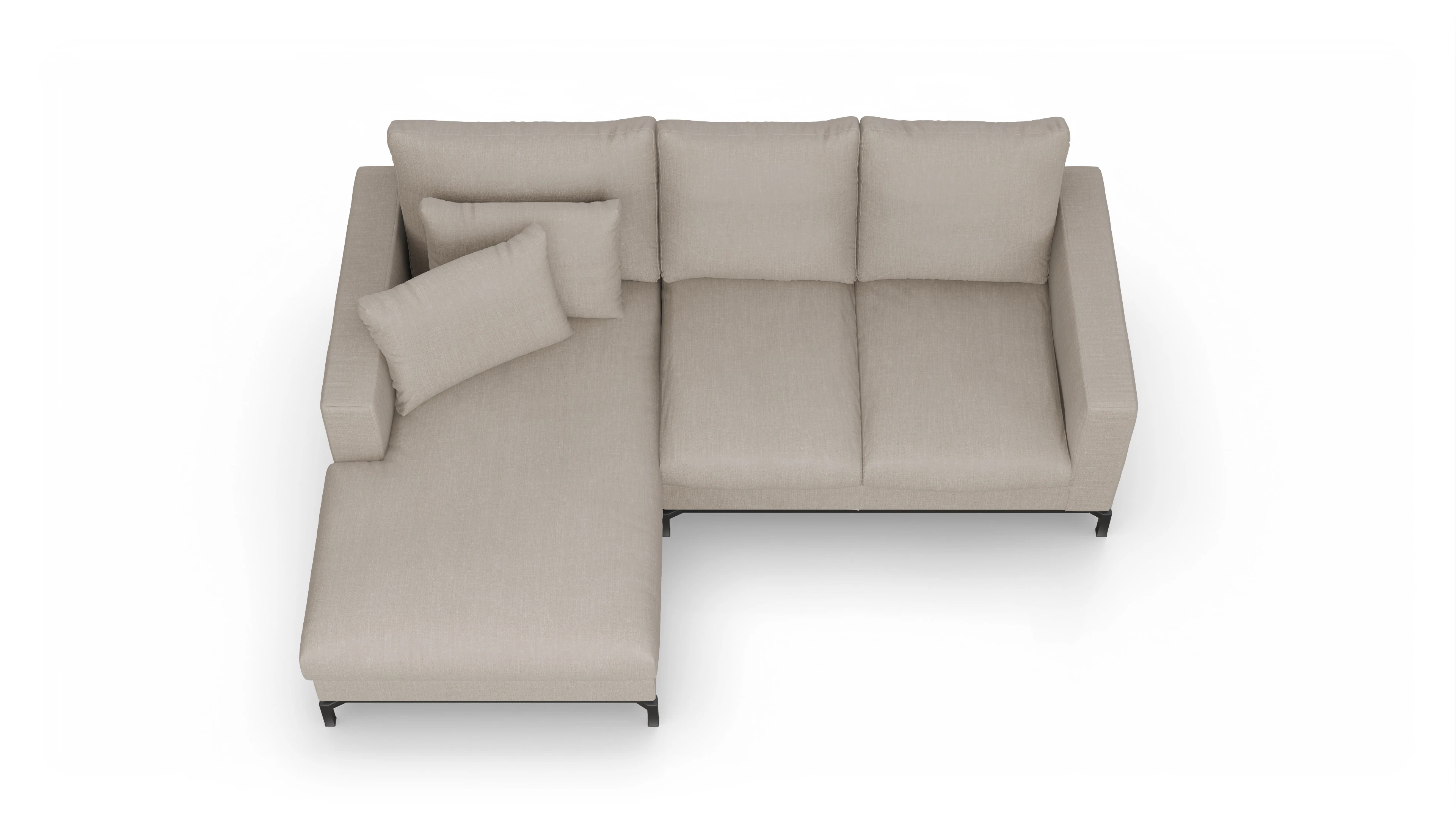 Ansicht des Produktes Fenice Sofa mit Rec links in braun