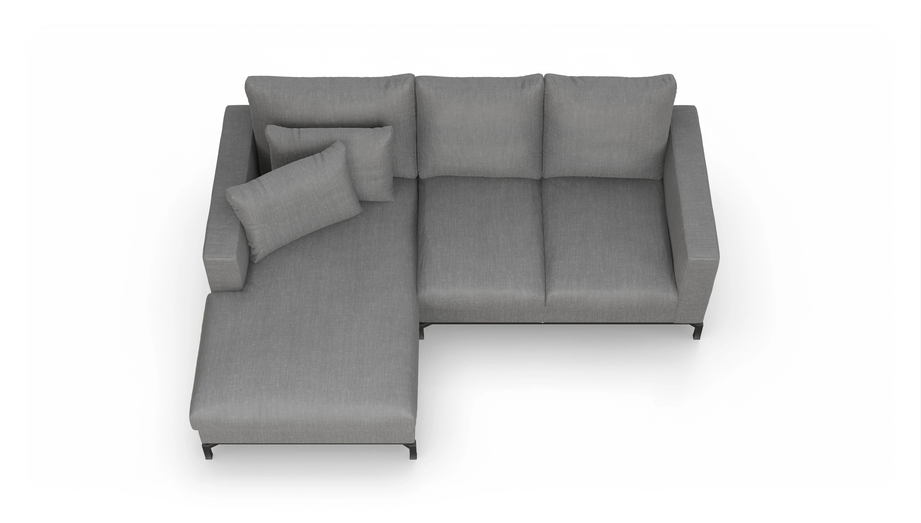Ansicht des Produktes Fenice Sofa mit Rec links in grau