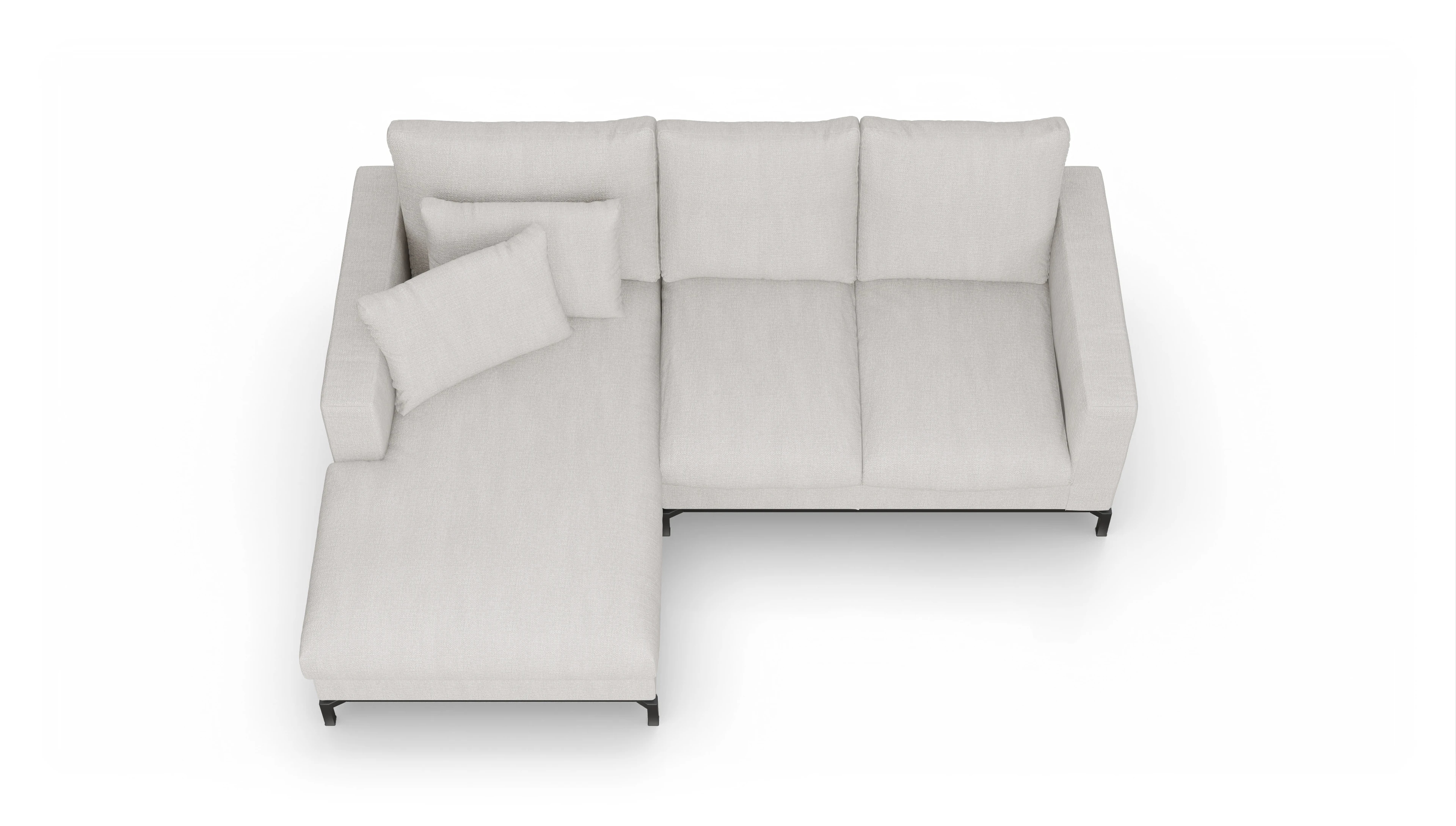 Ansicht des Produktes Fenice Sofa mit Rec links in weiß