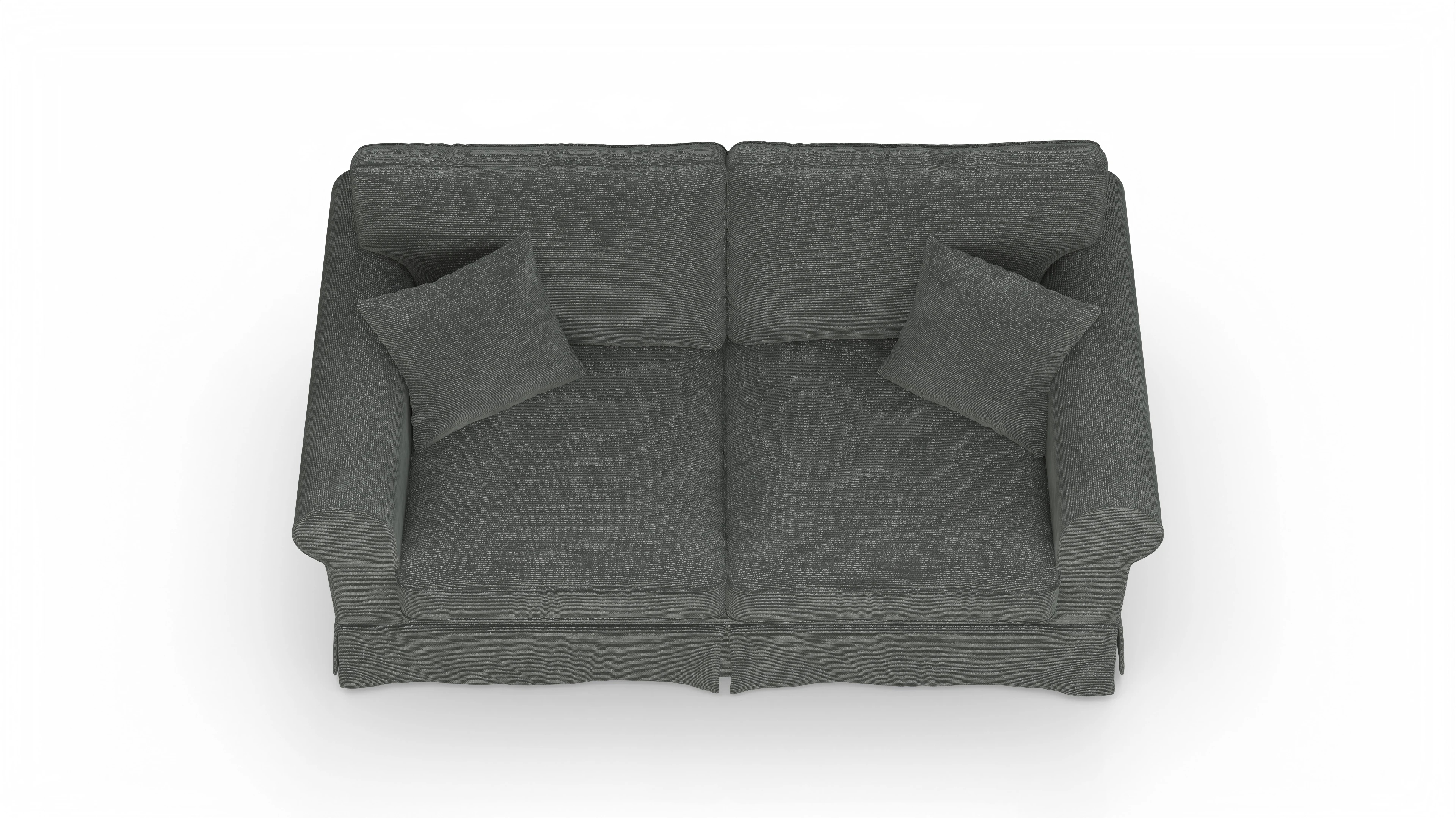 Ansicht des Produktes ParkSlope 2,5-Sitzer in Stoff grau