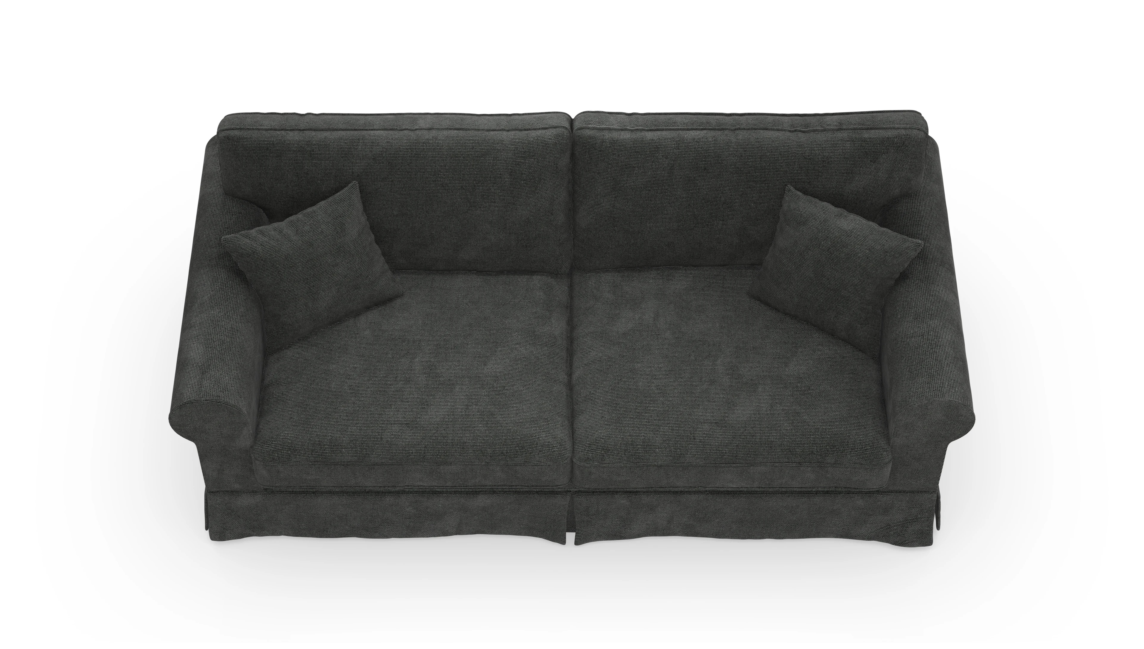 Ansicht des Produktes ParkSlope 3-Sitzer in Stoff grau