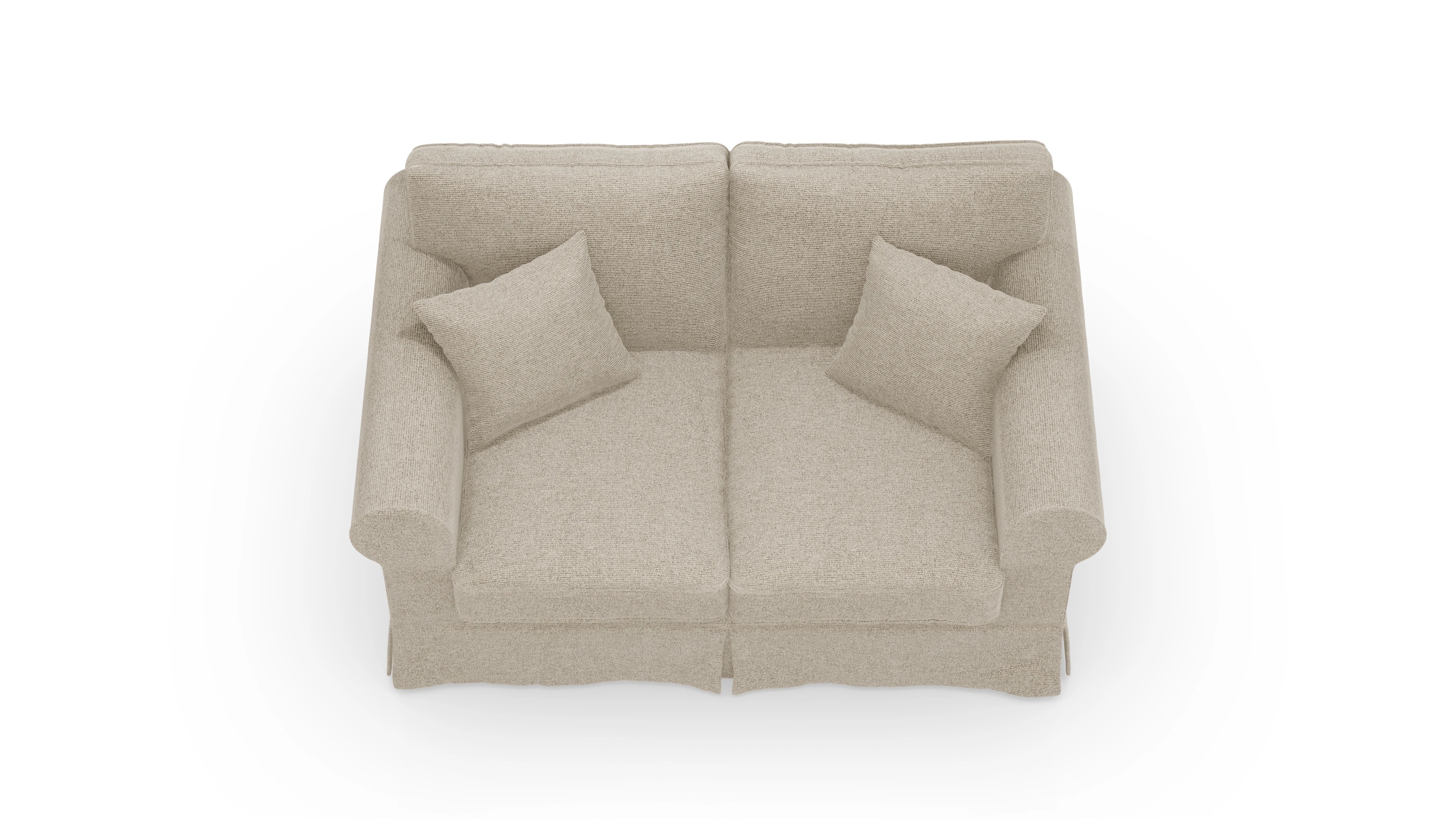 Ansicht des Produktes ParkSlope 2-Sitzer in Stoff beige