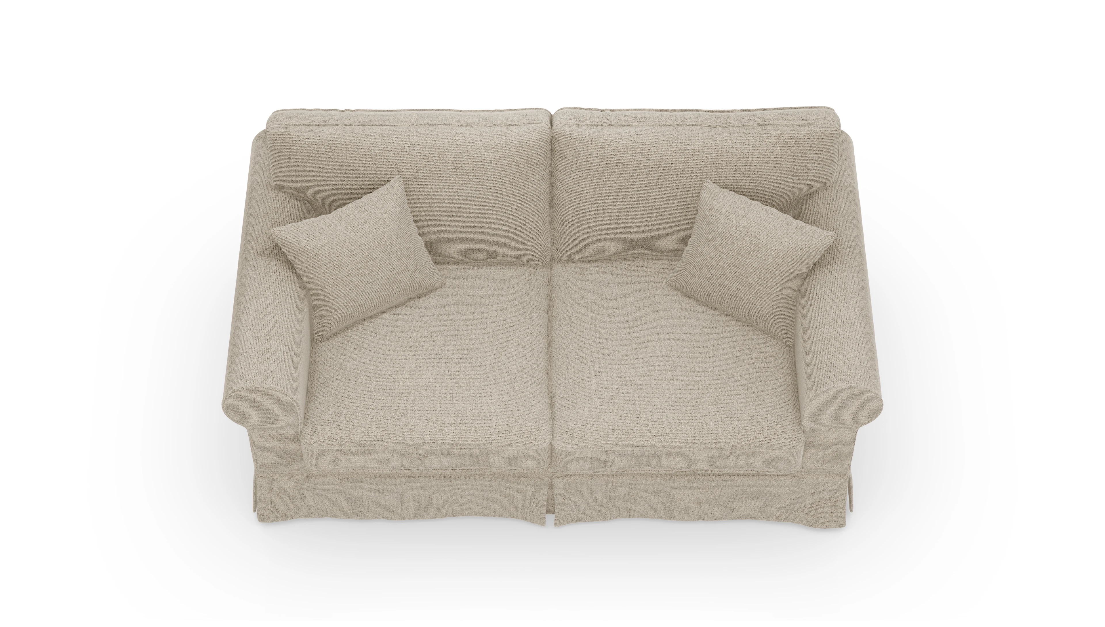 Ansicht des Produktes ParkSlope 2,5-Sitzer in Stoff beige