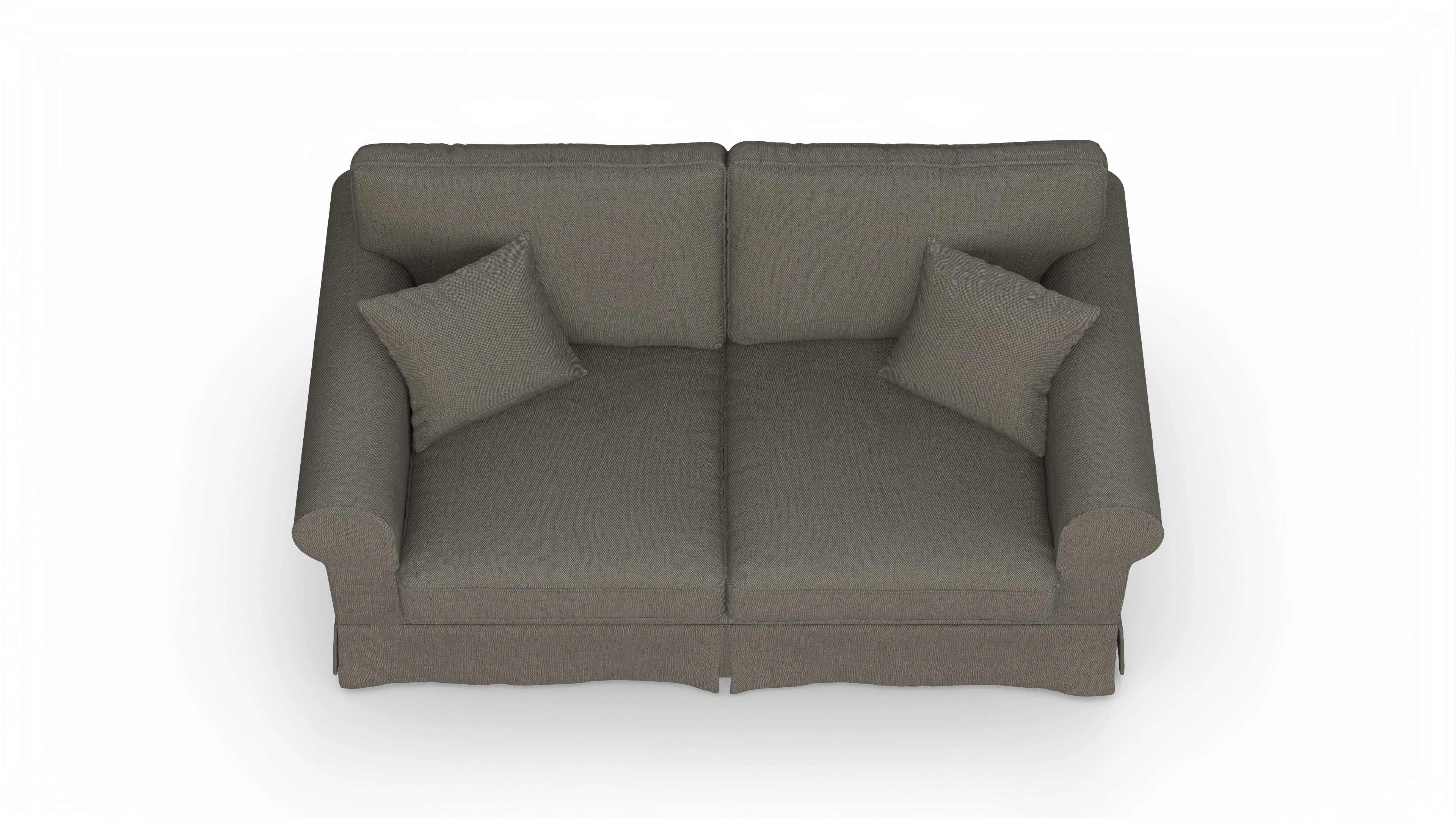 Ansicht des Produktes ParkSlope 2,5-Sitzer in Stoff grau