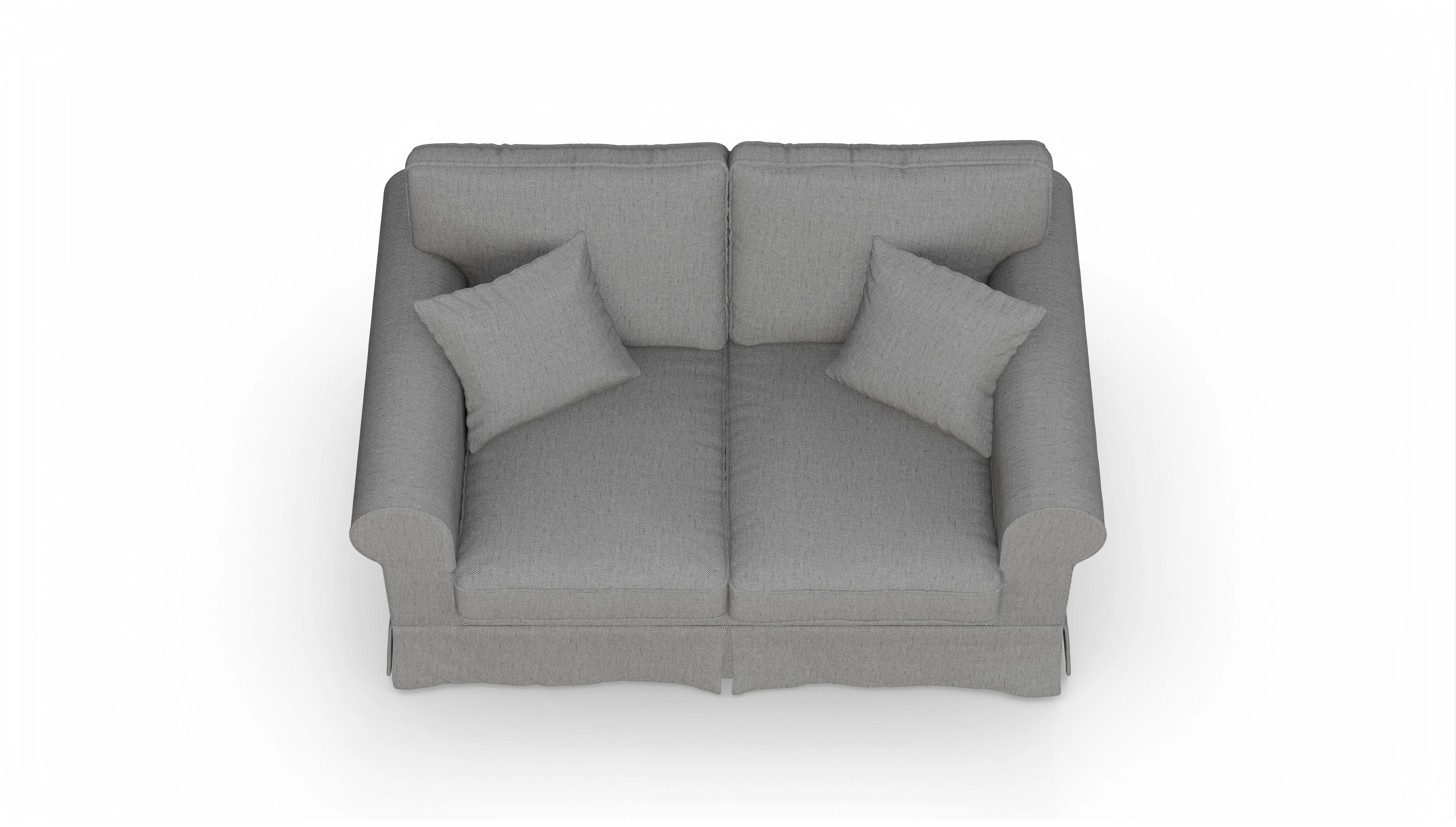 Ansicht des Produktes ParkSlope 2-Sitzer in Stoff grau