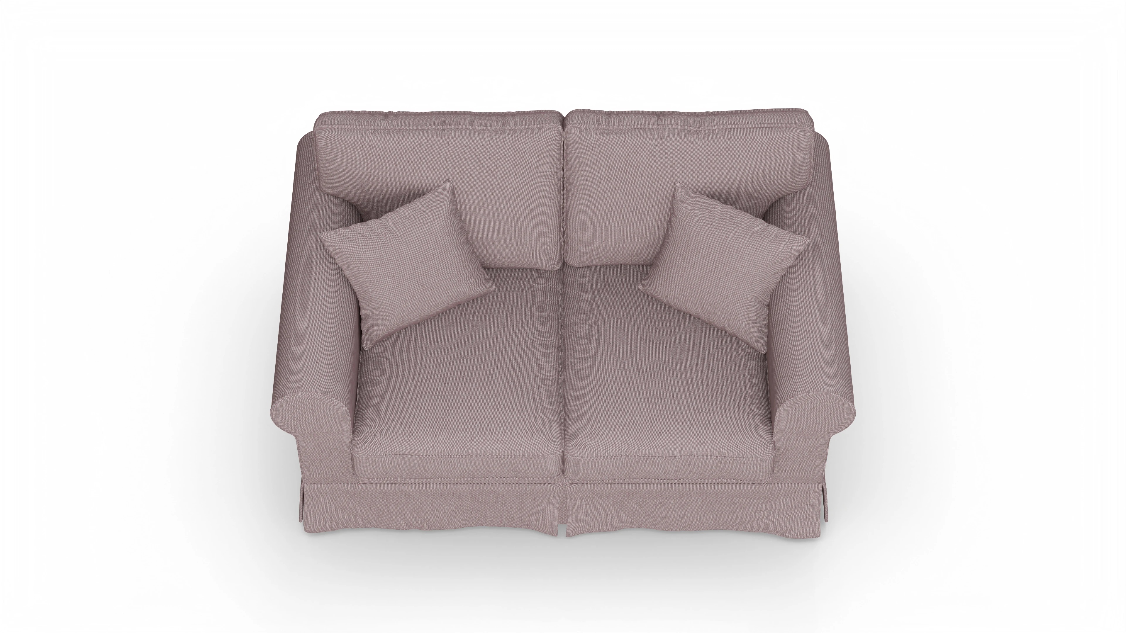 Ansicht des Produktes ParkSlope 2-Sitzer in Stoff rot