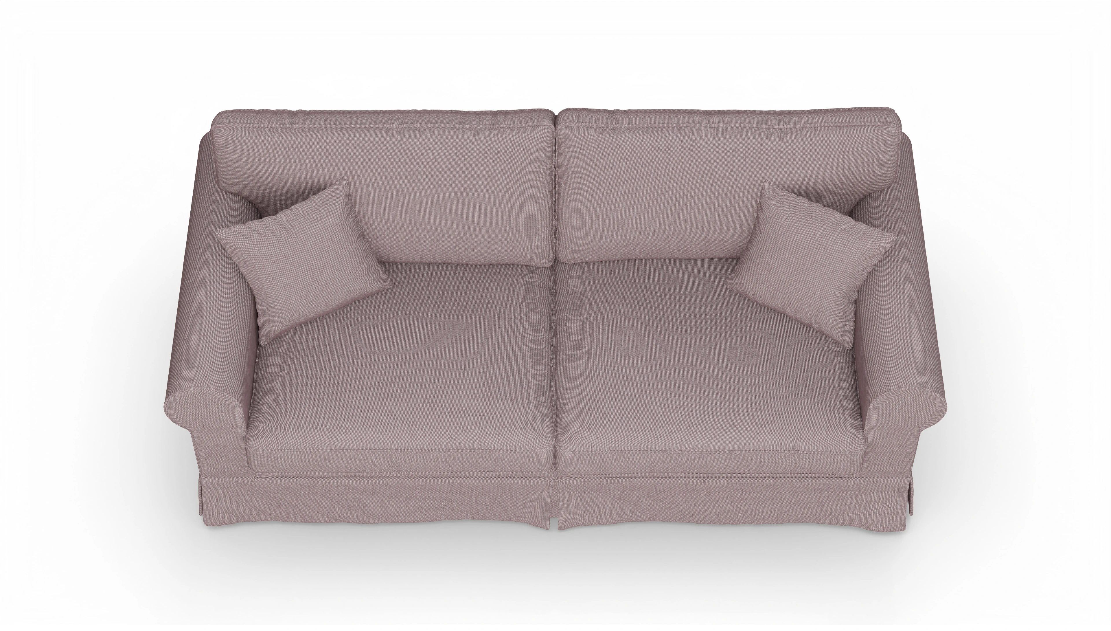 Ansicht des Produktes ParkSlope 3-Sitzer in Stoff rot