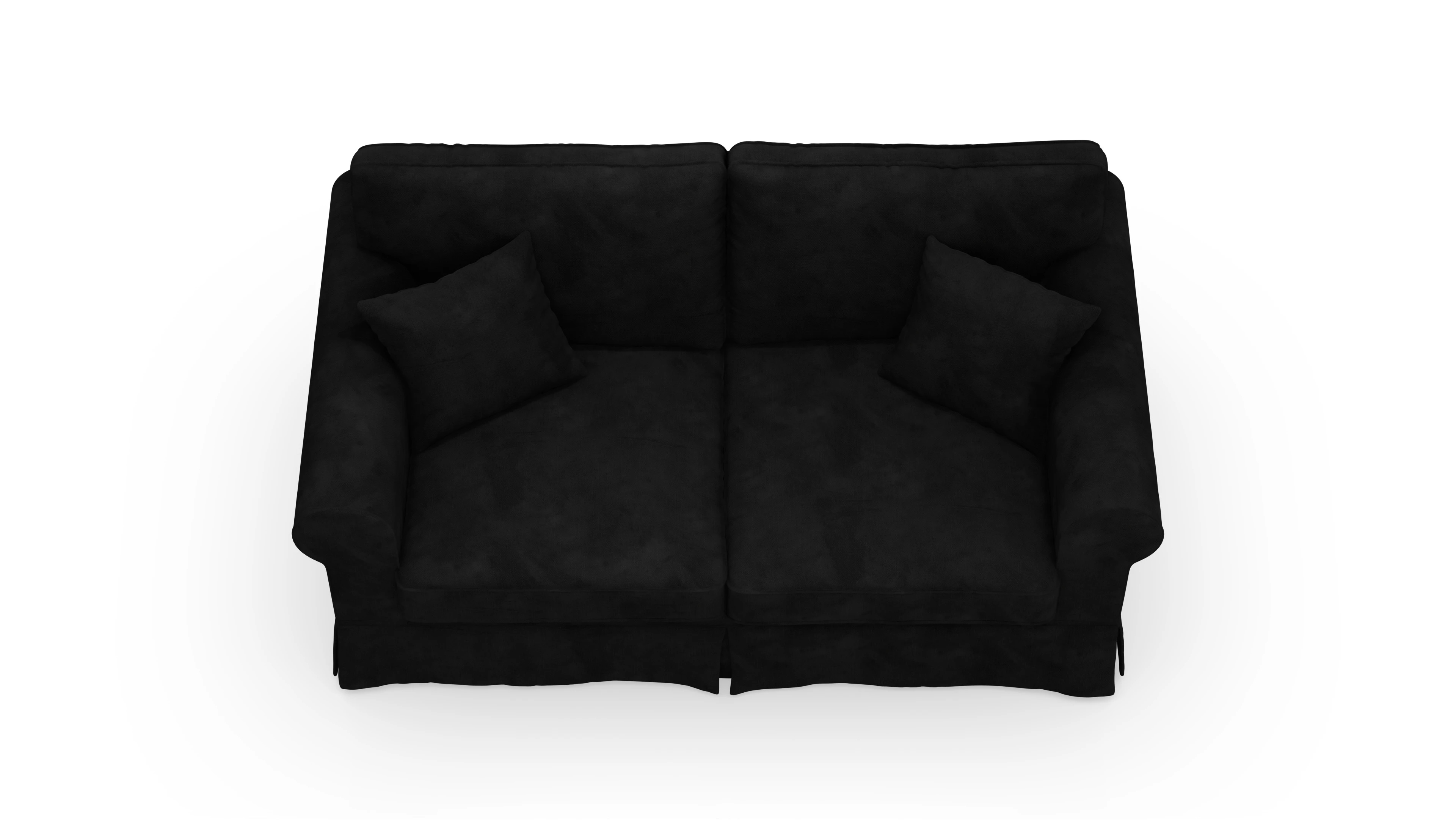 Landhaus-Sofa Park Slope mit Husse Ansicht des Produktes ParkSlope 2,5-Sitzer in Samt schwarz