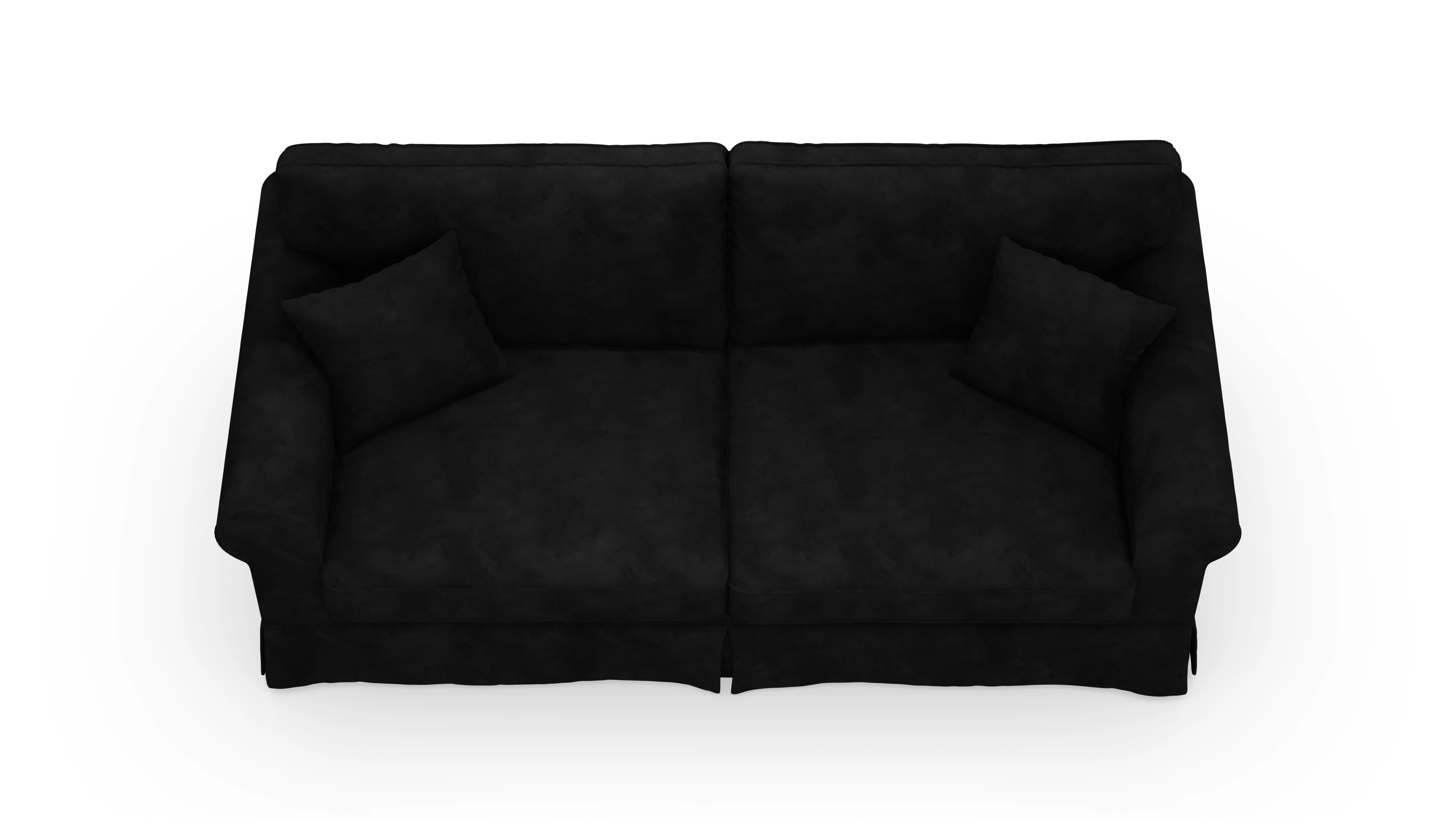 Ansicht des Produktes ParkSlope 3-Sitzer in Samt schwarz