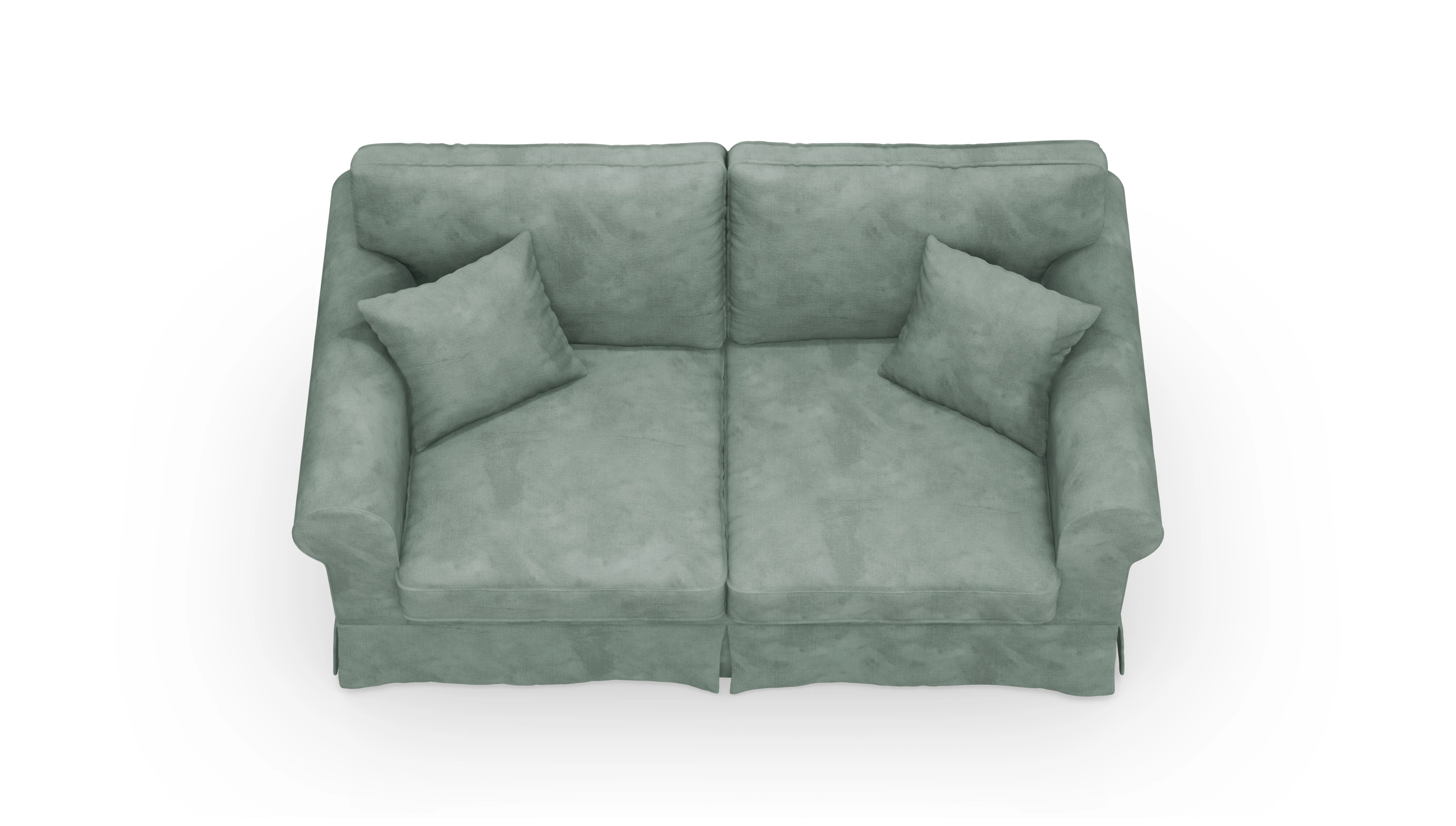 Landhaus-Sofa Park Slope mit Husse Ansicht des Produktes ParkSlope 2,5-Sitzer in Samt blau
