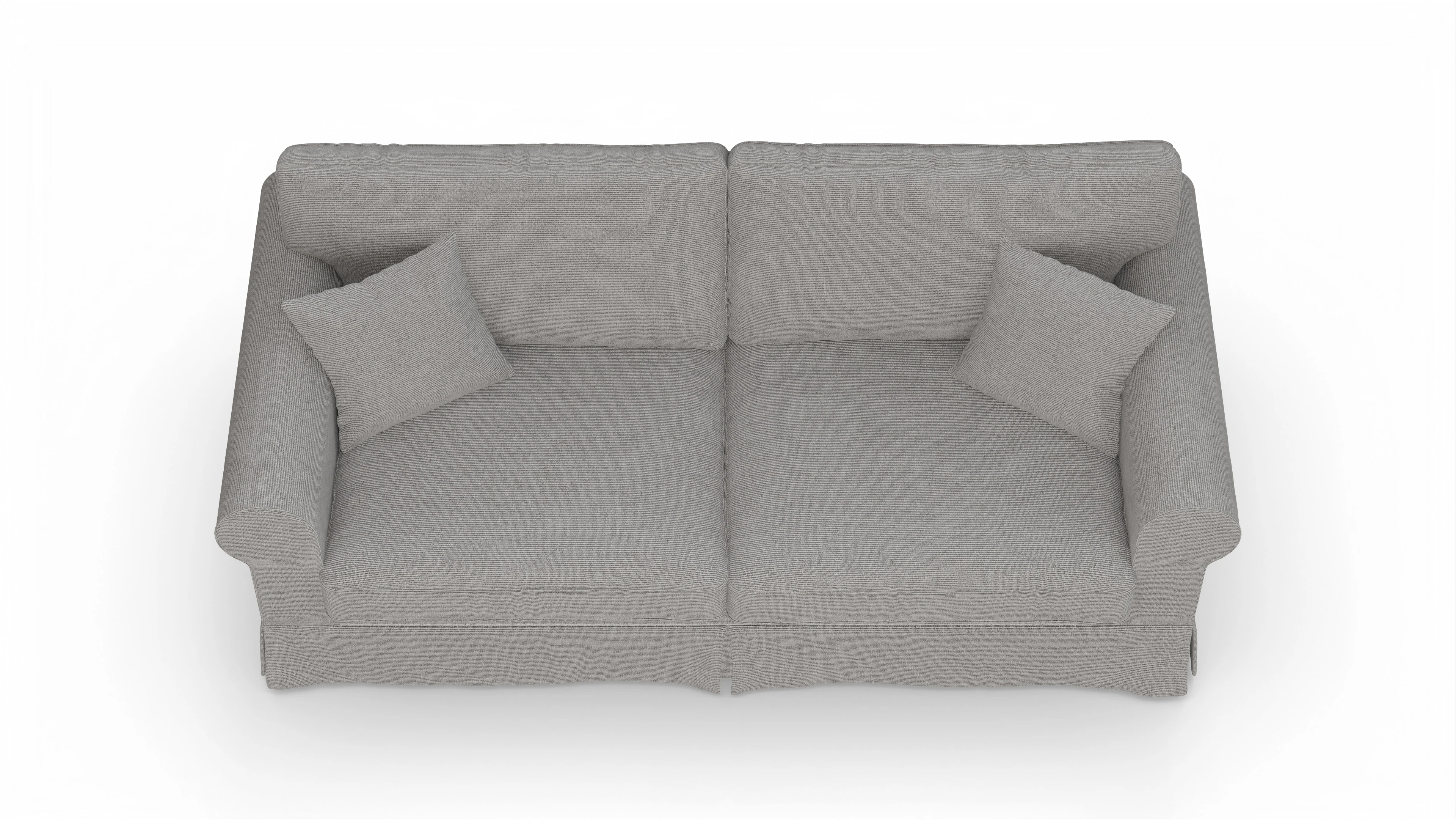 Ansicht des Produktes ParkSlope 3-Sitzer in Stoff grau